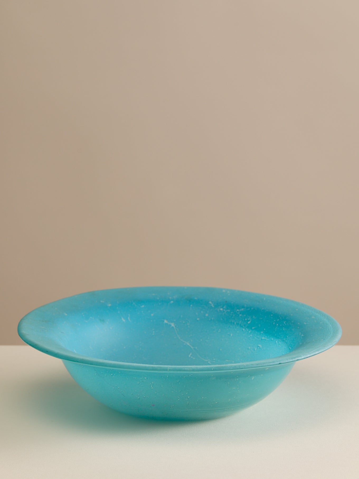 The Vintage Sand Blasted Teal Glass BowlVasesMiscellanea, etc.