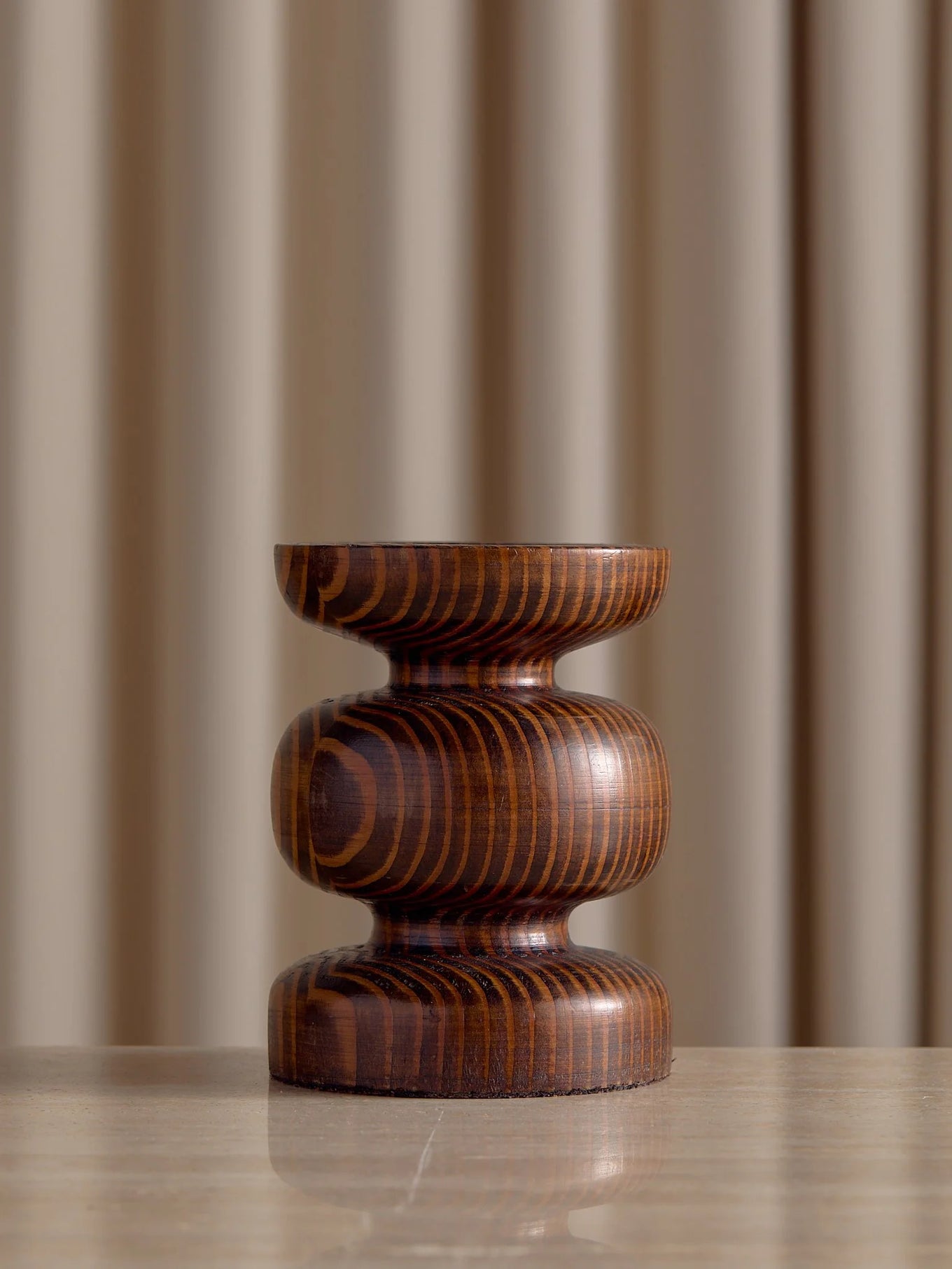 The Vintage Carved Wood MCM Candle StickCandle HoldersMiscellanea, etc.