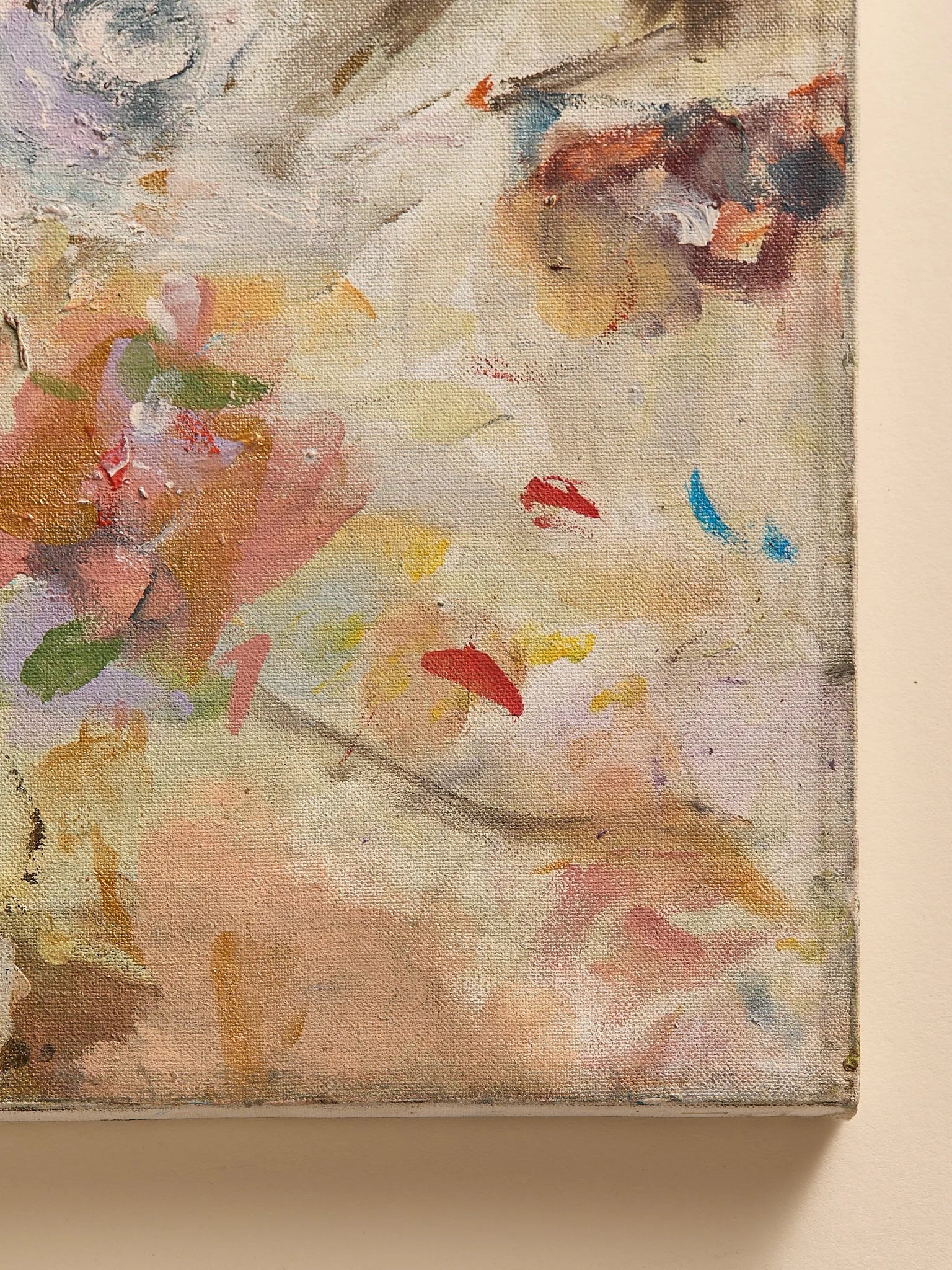 The Vintage "Nightingale + Waterfall" Abstract Oil PaintingArtMiscellanea, etc.