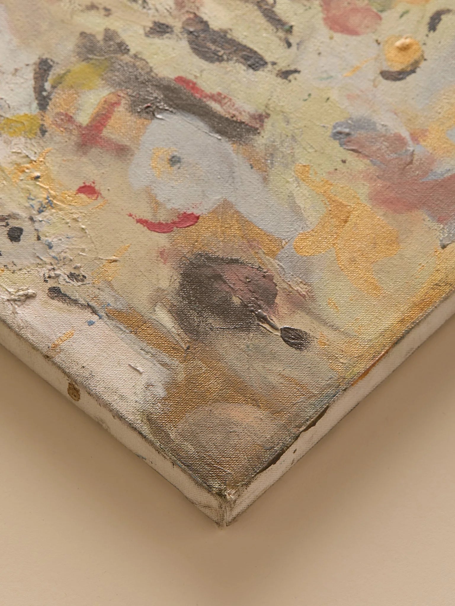 The Vintage "Nightingale + Waterfall" Abstract Oil PaintingArtMiscellanea, etc.