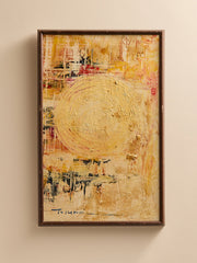 The Vintage Mid-Century Abstract Painting, Circular by ToscaniniArtMiscellanea, etc.