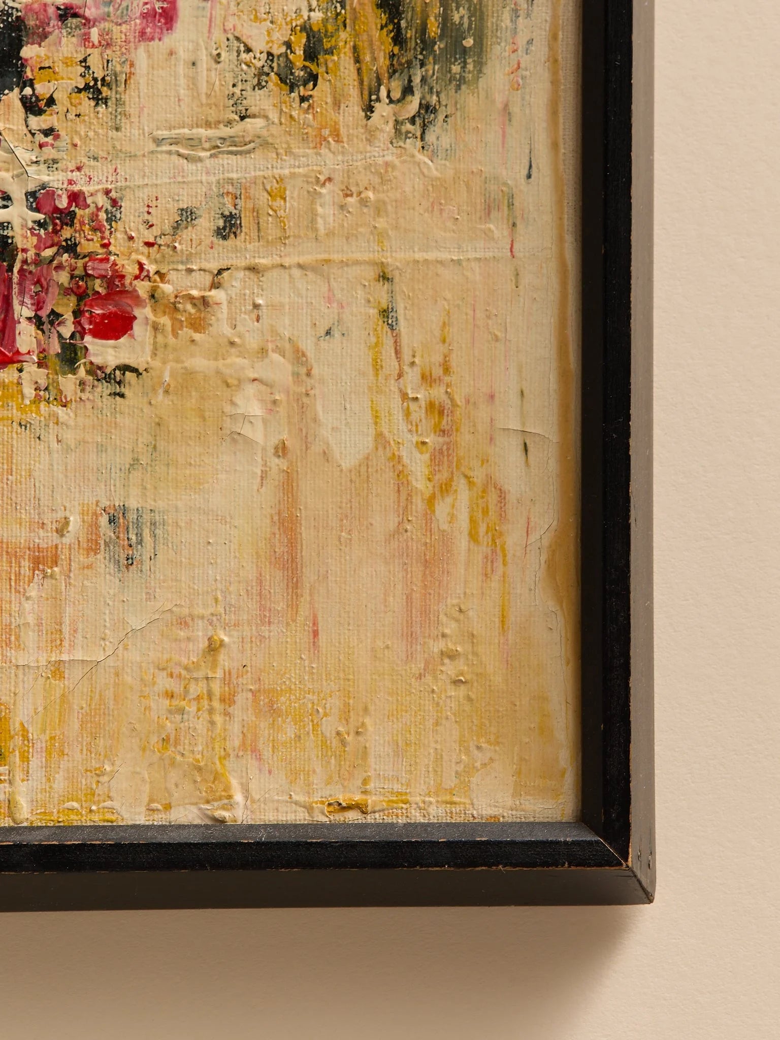 The Vintage Mid-Century Abstract Painting, Gridwork by ToscaniniArtMiscellanea, etc.