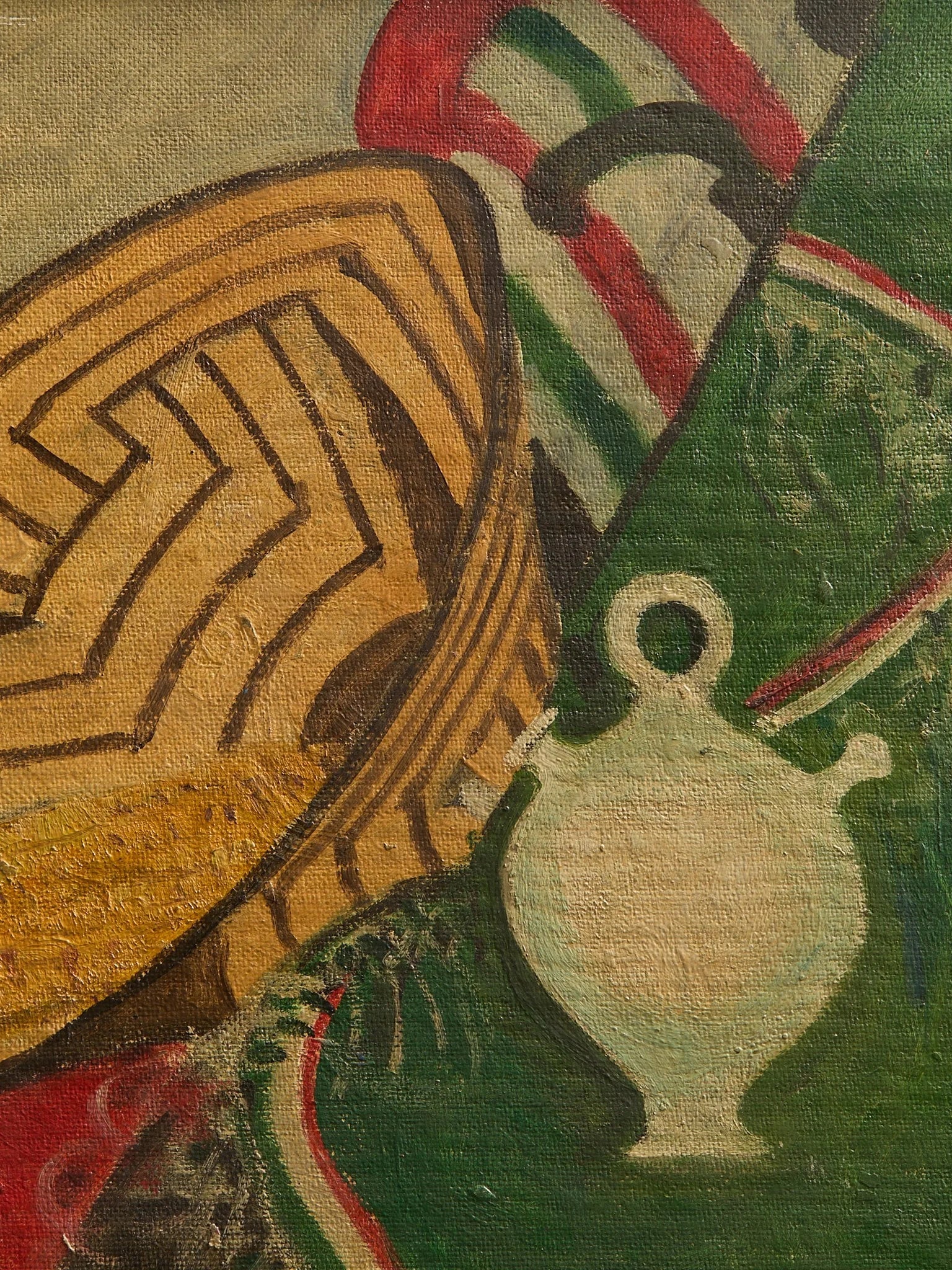 The Vintage Original Acrylic Basket PaintingArtMiscellanea, etc.