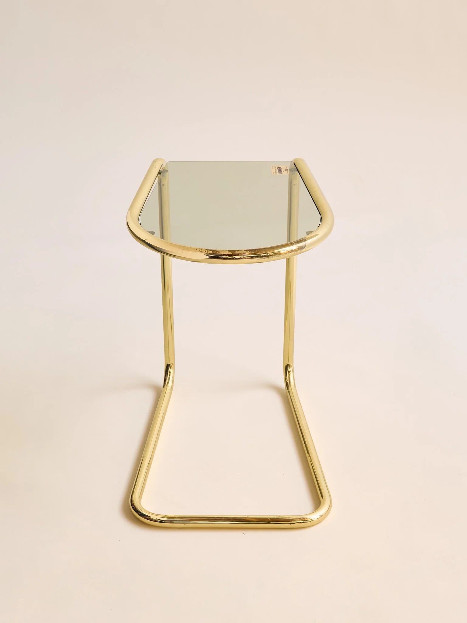 The Vintage Brass and Glass Side TableSide TablesMiscellanea, etc.