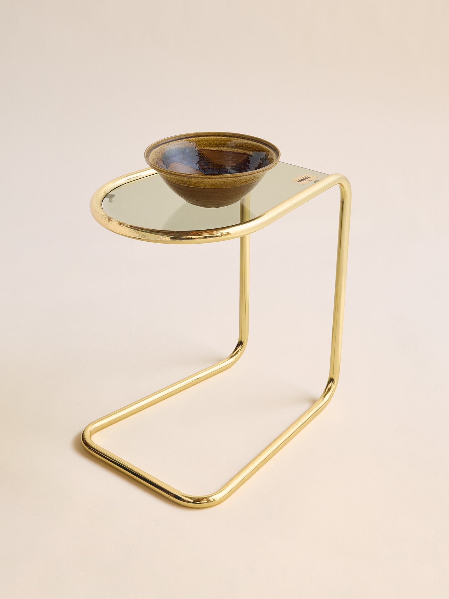 The Vintage Brass and Glass Side TableSide TablesMiscellanea, etc.
