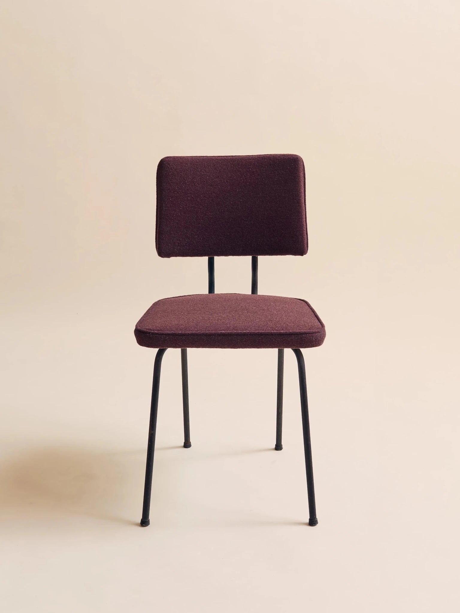 The Vintage 1950s MCM Aubergine Office ChairSeatingMiscellanea, etc.