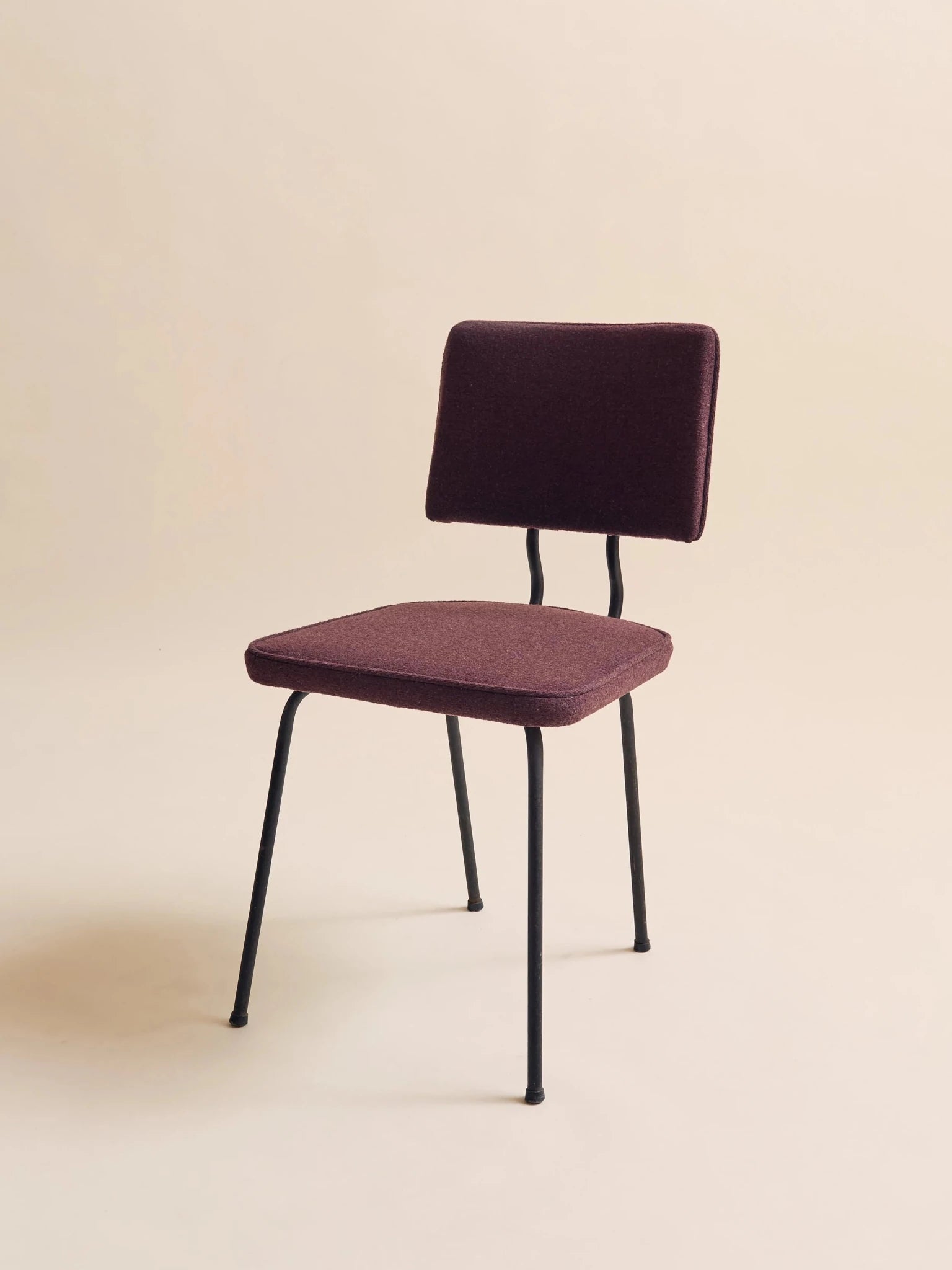 The Vintage 1950s MCM Aubergine Office ChairSeatingMiscellanea, etc.