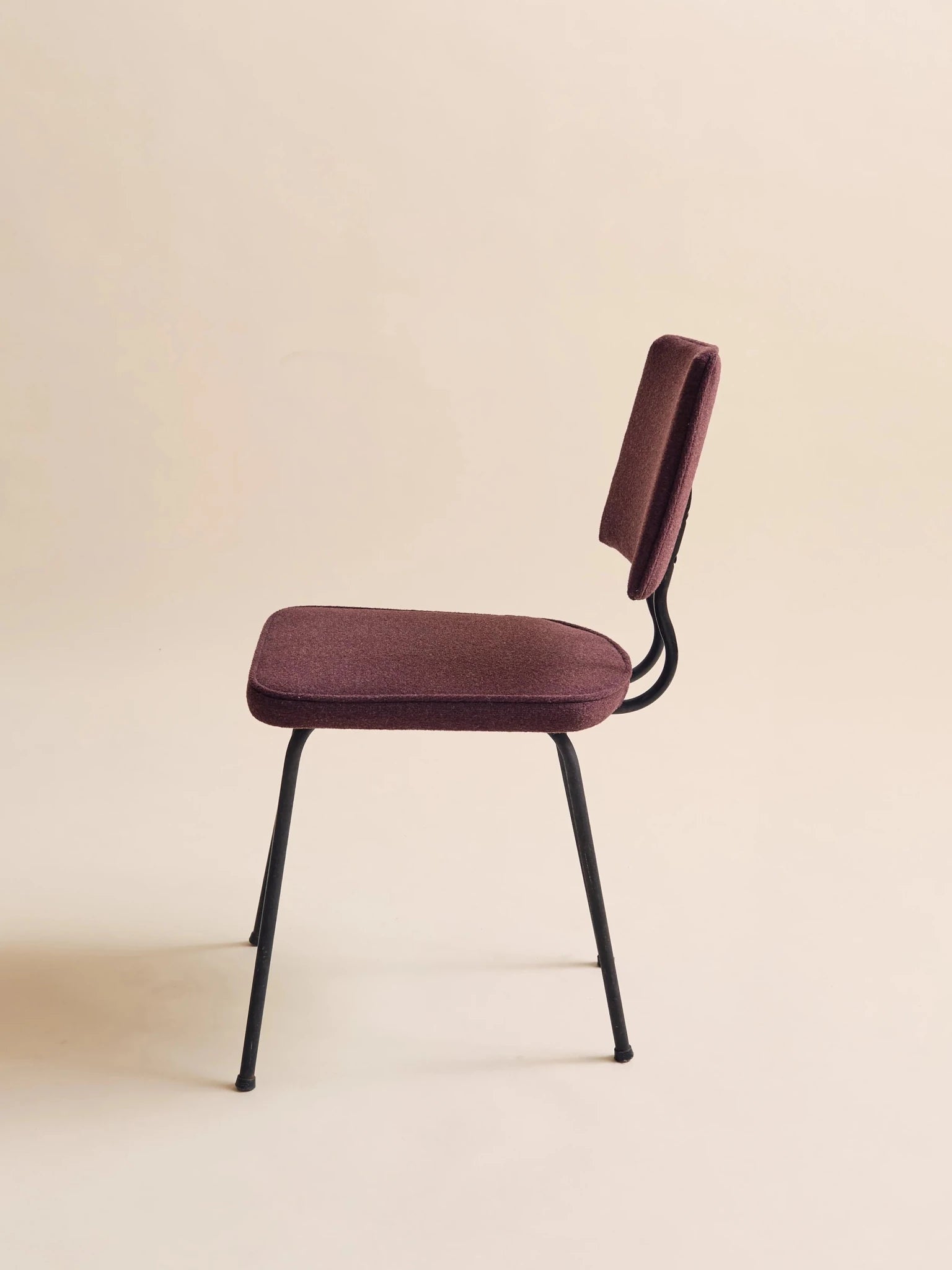 The Vintage 1950s MCM Aubergine Office ChairSeatingMiscellanea, etc.