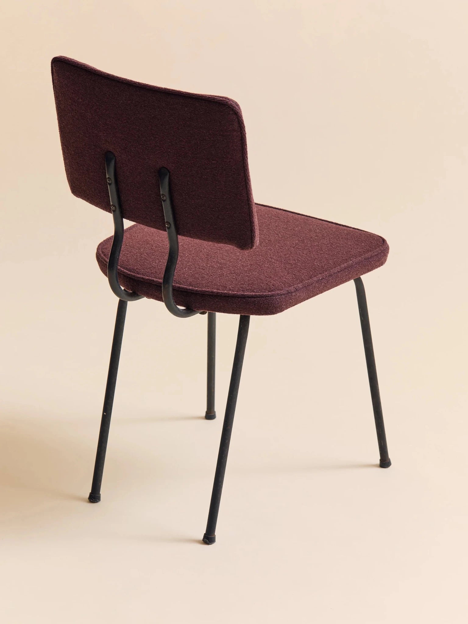 The Vintage 1950s MCM Aubergine Office ChairSeatingMiscellanea, etc.