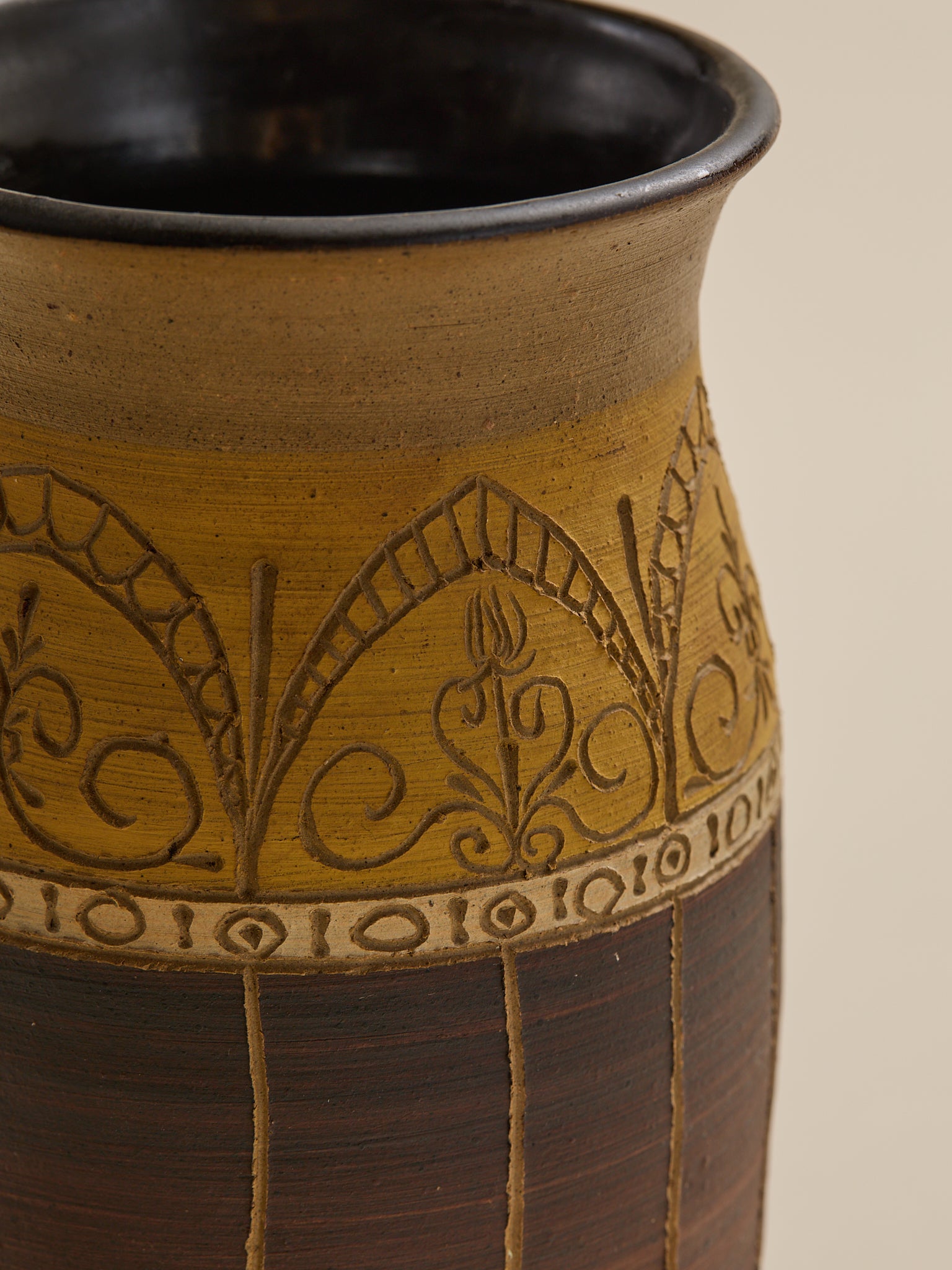 The Vintage Signed Scroll Work Studio PotteryVasesMiscellanea, etc.