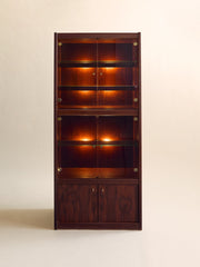 The Vintage Rosewood And Glass Bar CabinetCabinets and ShelvingMiscellanea, etc.