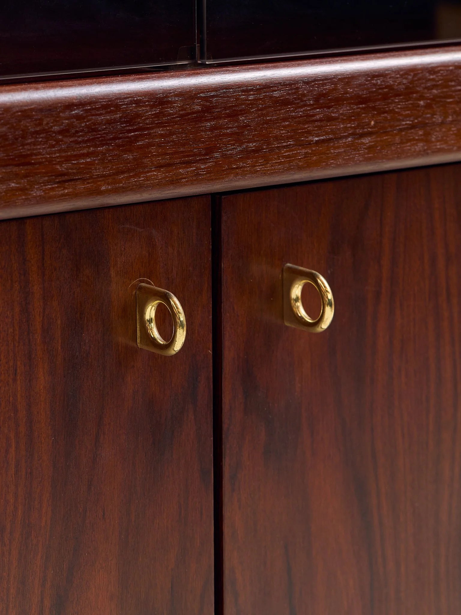 The Vintage Rosewood And Glass Bar CabinetCabinets and ShelvingMiscellanea, etc.