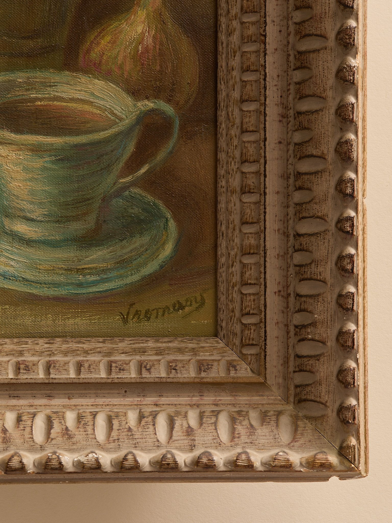 The Vintage Framed Still Life Painting with Copper KettleArtMiscellanea, etc.