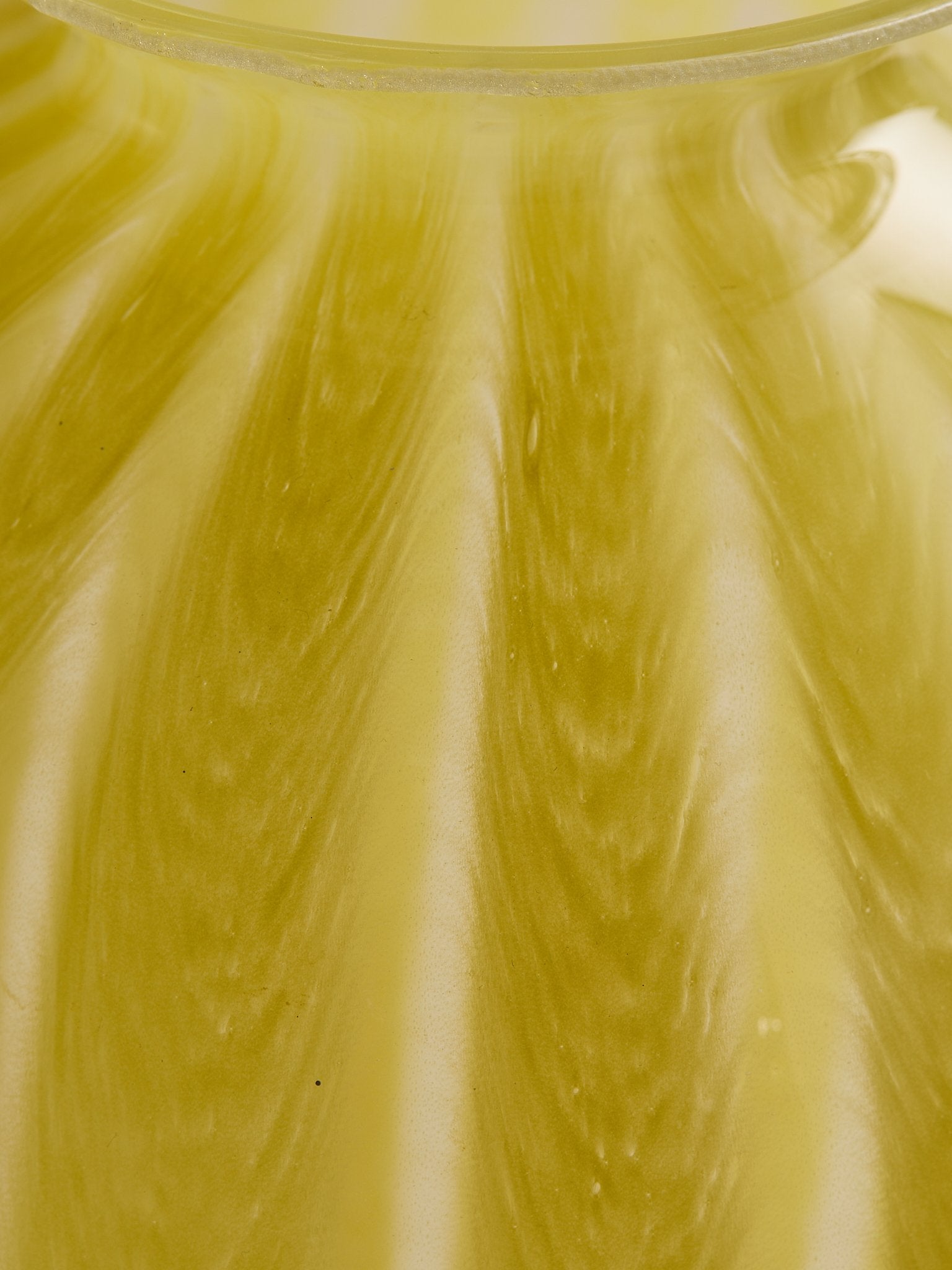 The Vintage Handblown Yellow Stripe Art Glass VaseVasesMiscellanea, etc.
