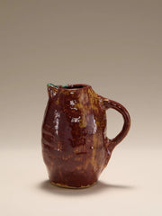 The Vintage Art Ceramic Red Splatter Glaze PitcherVasesMiscellanea, etc.