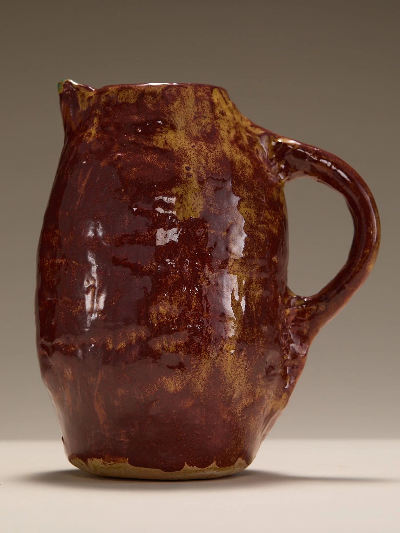 The Vintage Art Ceramic Red Splatter Glaze PitcherVasesMiscellanea, etc.