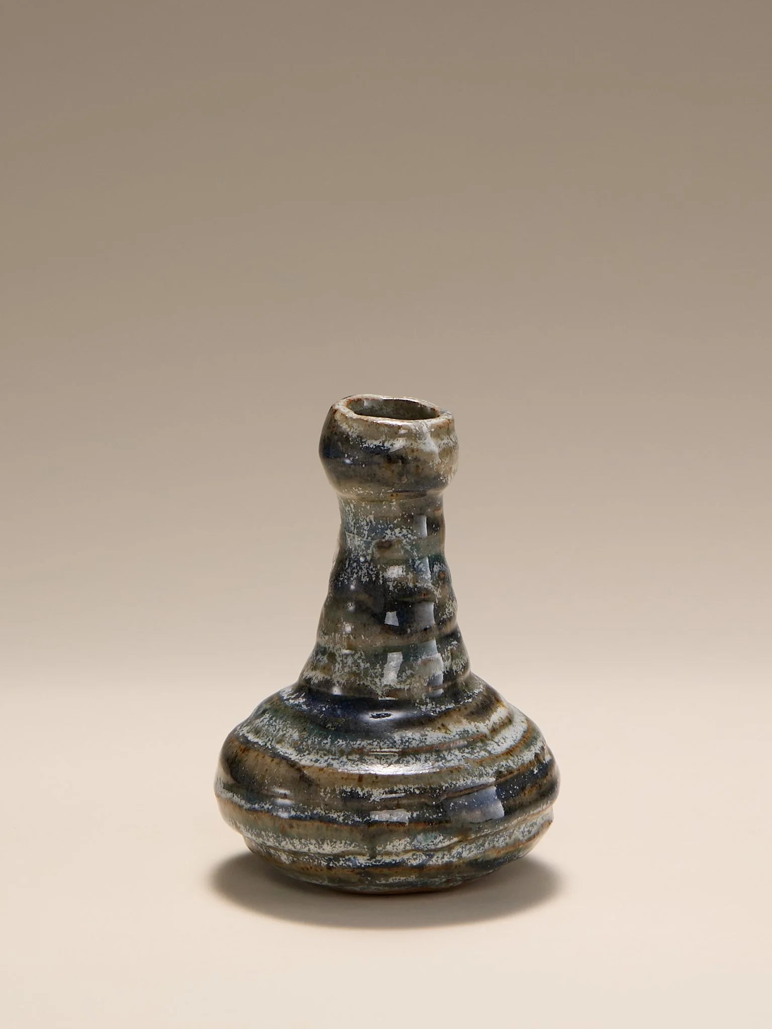 The Vintage Mid-Century Studio Pottery Bud Vase in Atmospheric Ash GlazeVasesMiscellanea, etc.