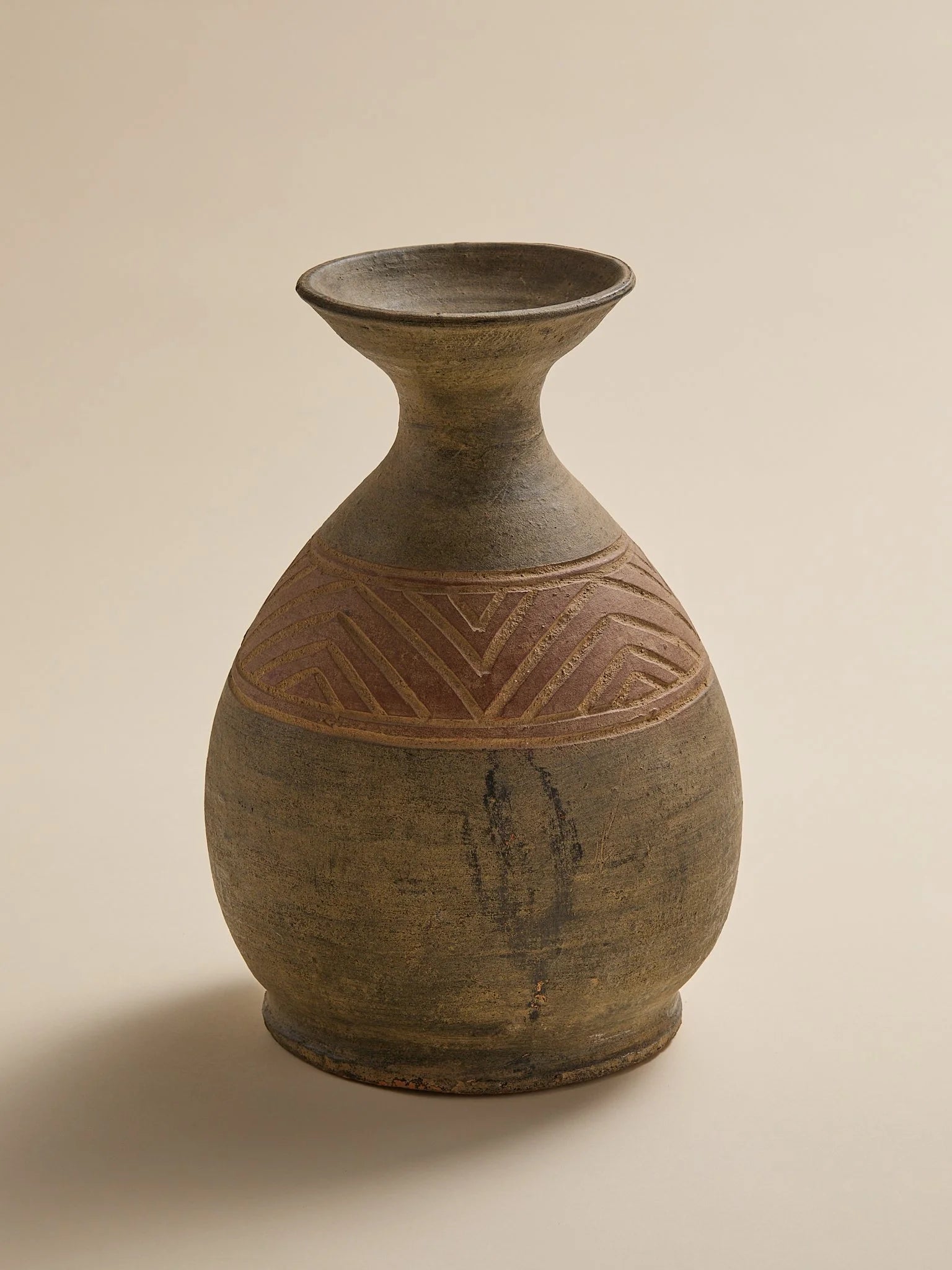 The Vintage Mexican Green and Terracotta VaseVasesMiscellanea, etc.