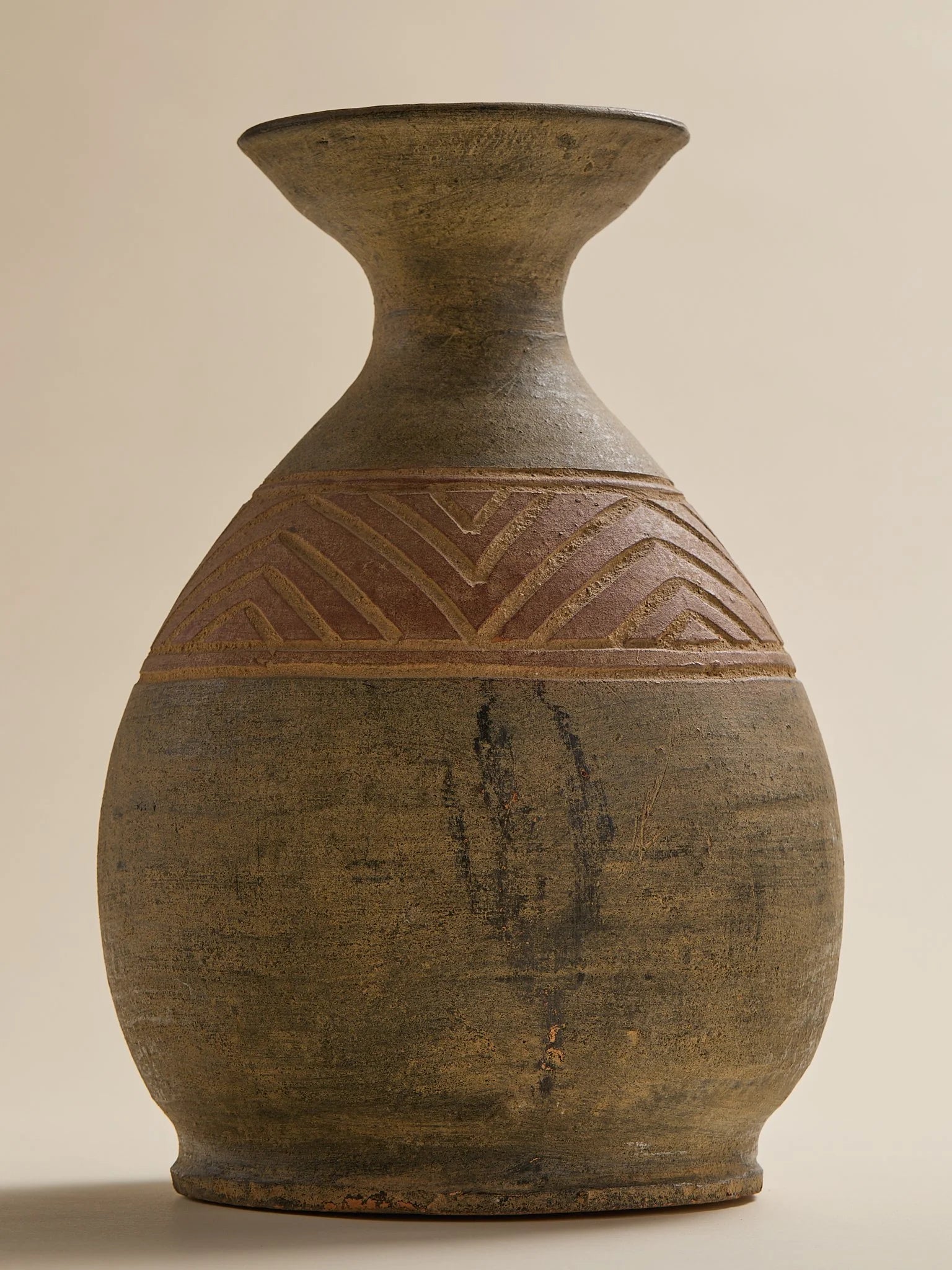 The Vintage Mexican Green and Terracotta VaseVasesMiscellanea, etc.