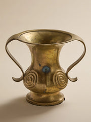 The Vintage Japanese Brass Open Handle VaseVasesMiscellanea, etc.