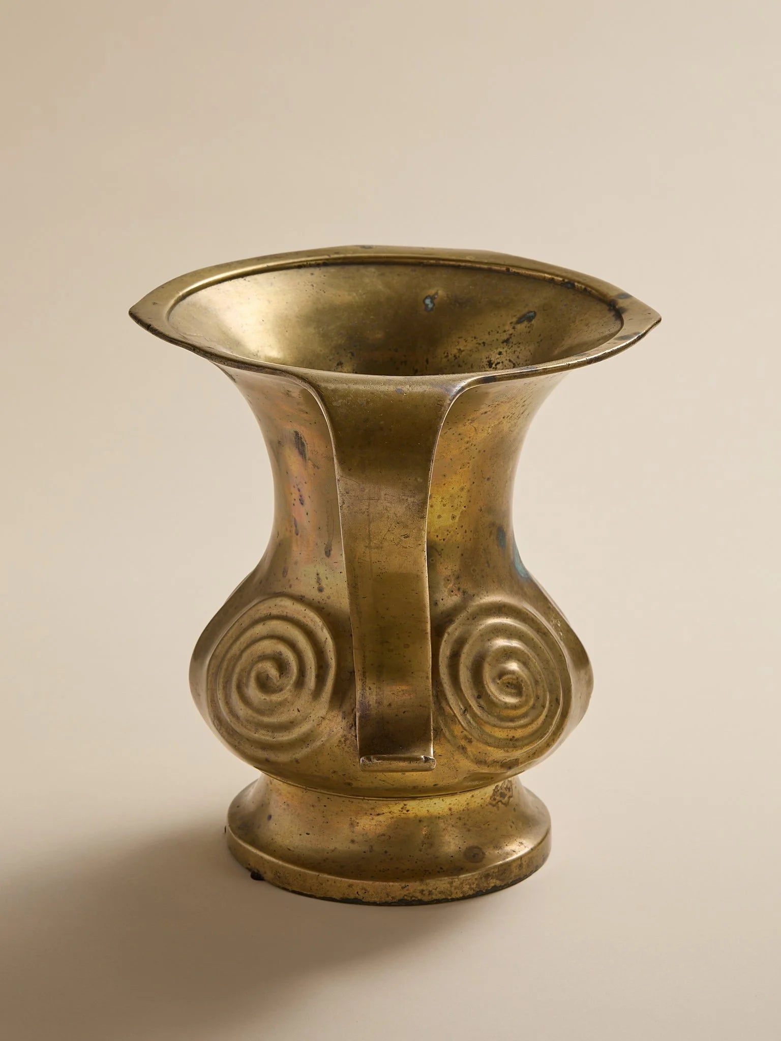 The Vintage Japanese Brass Open Handle VaseVasesMiscellanea, etc.