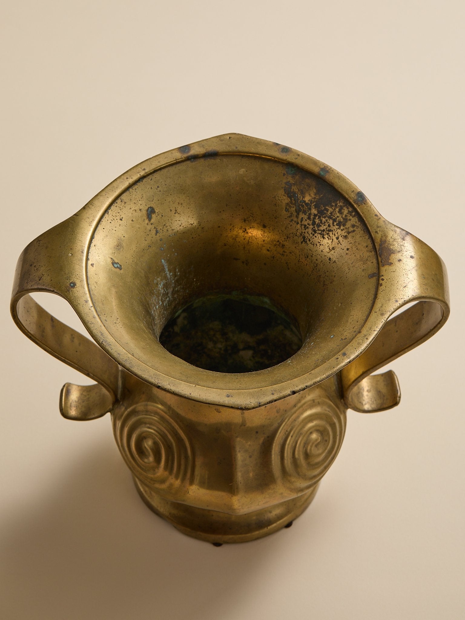 The Vintage Japanese Brass Open Handle VaseVasesMiscellanea, etc.
