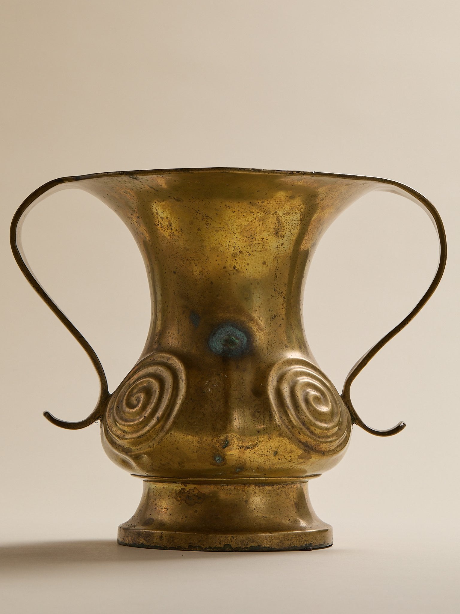 The Vintage Japanese Brass Open Handle VaseVasesMiscellanea, etc.