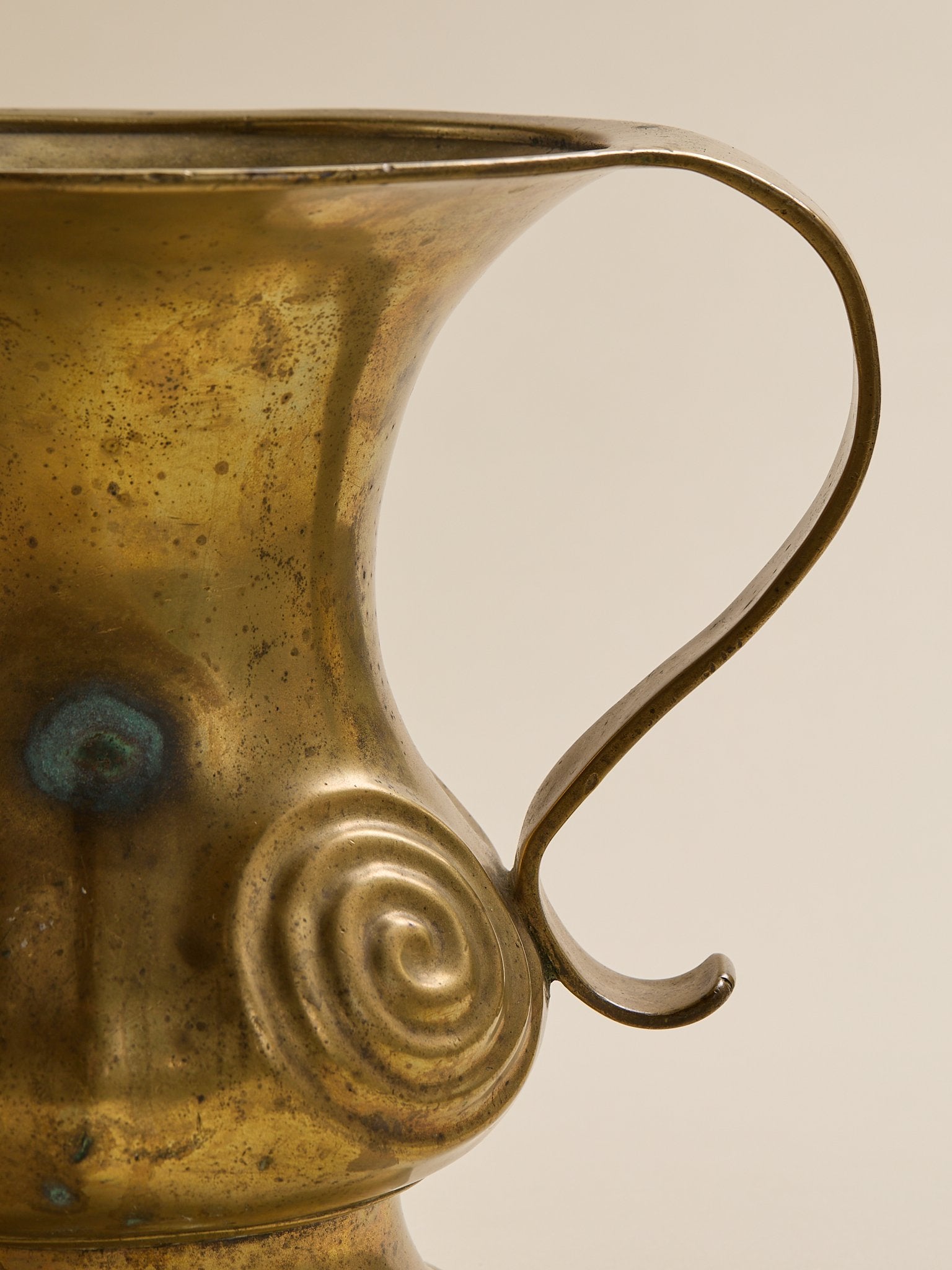 The Vintage Japanese Brass Open Handle VaseVasesMiscellanea, etc.