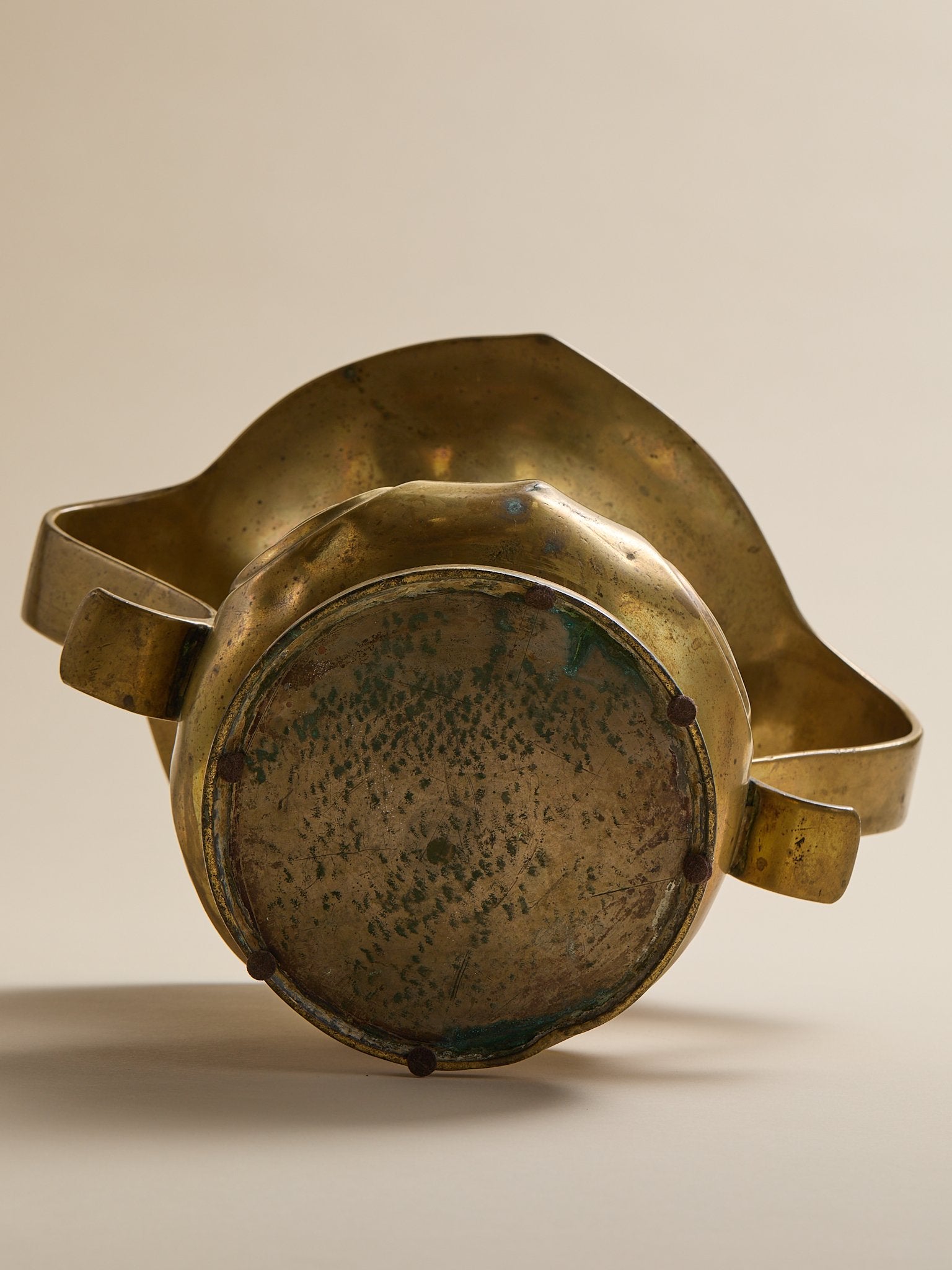 The Vintage Japanese Brass Open Handle VaseVasesMiscellanea, etc.
