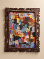 The Vintage Original Leif Janik Painting Acrylic on Canvas, BrightArtMiscellanea, etc.