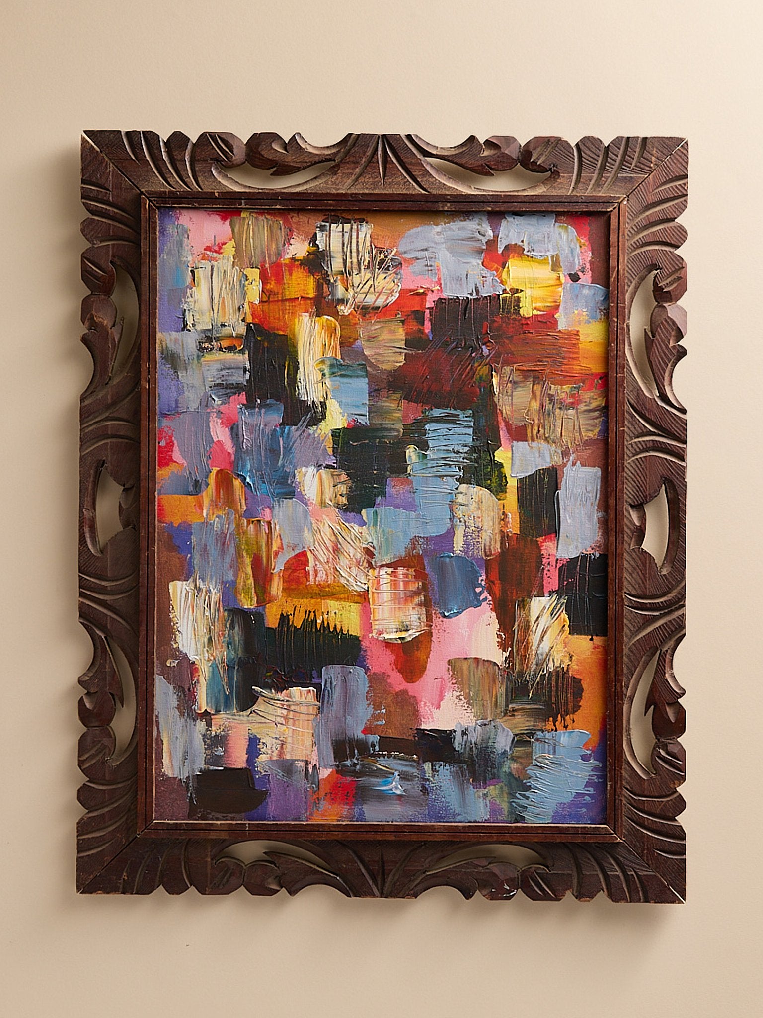 The Vintage Original Leif Janik Painting Acrylic on Canvas, BrightArtMiscellanea, etc.