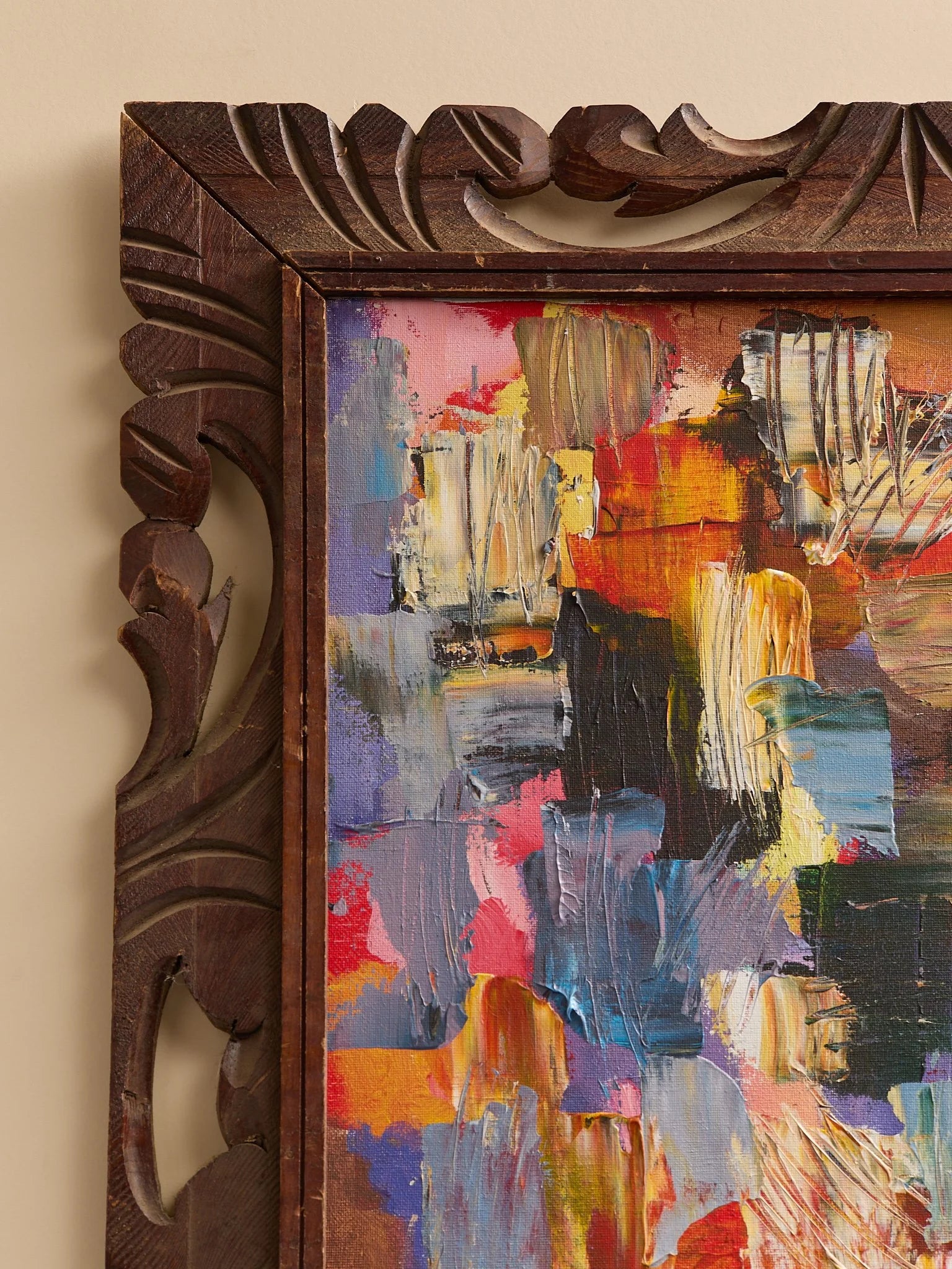 The Vintage Original Leif Janik Painting Acrylic on Canvas, BrightArtMiscellanea, etc.