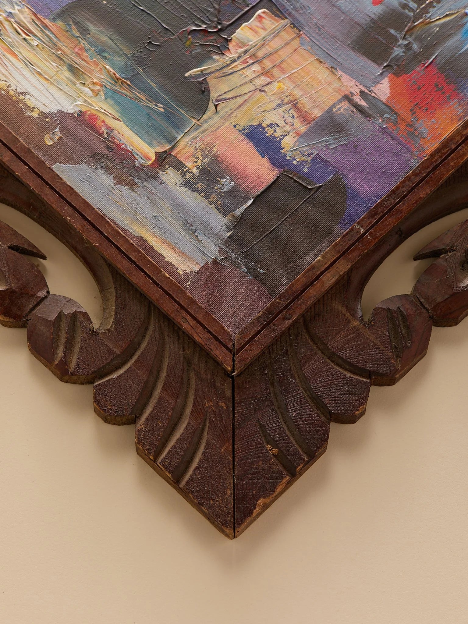 The Vintage Original Leif Janik Painting Acrylic on Canvas, BrightArtMiscellanea, etc.