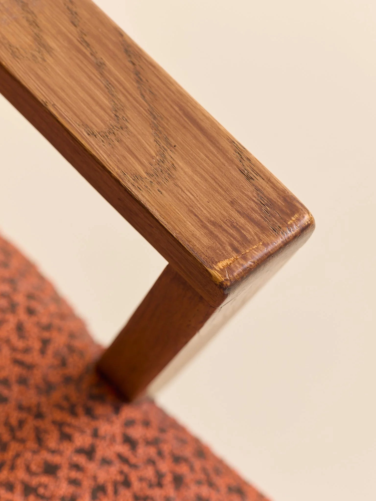The Vintage Danish-Style Armchair in Rust BoucléSeatingMiscellanea, etc.