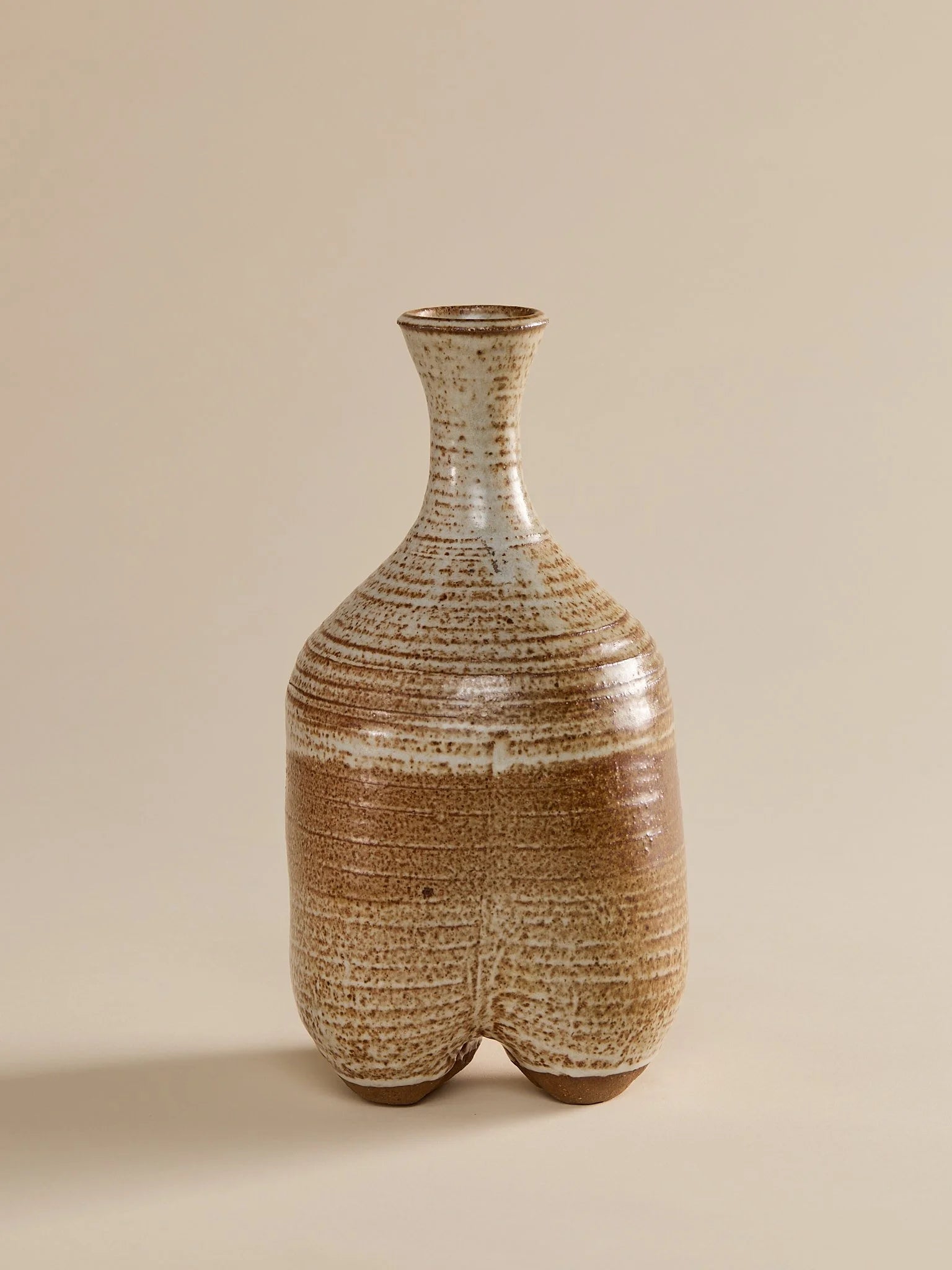 The Vintage Hand Made Ceramic Double Footed VaseVasesMiscellanea, etc.