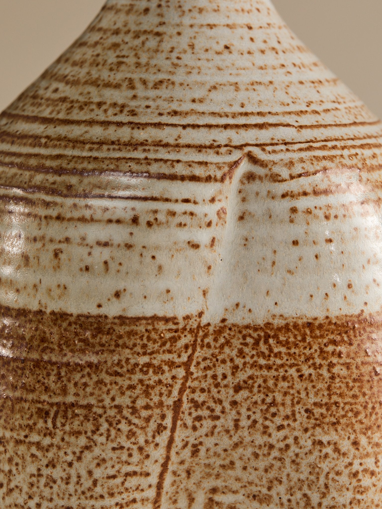 The Vintage Hand Made Ceramic Double Footed VaseVasesMiscellanea, etc.