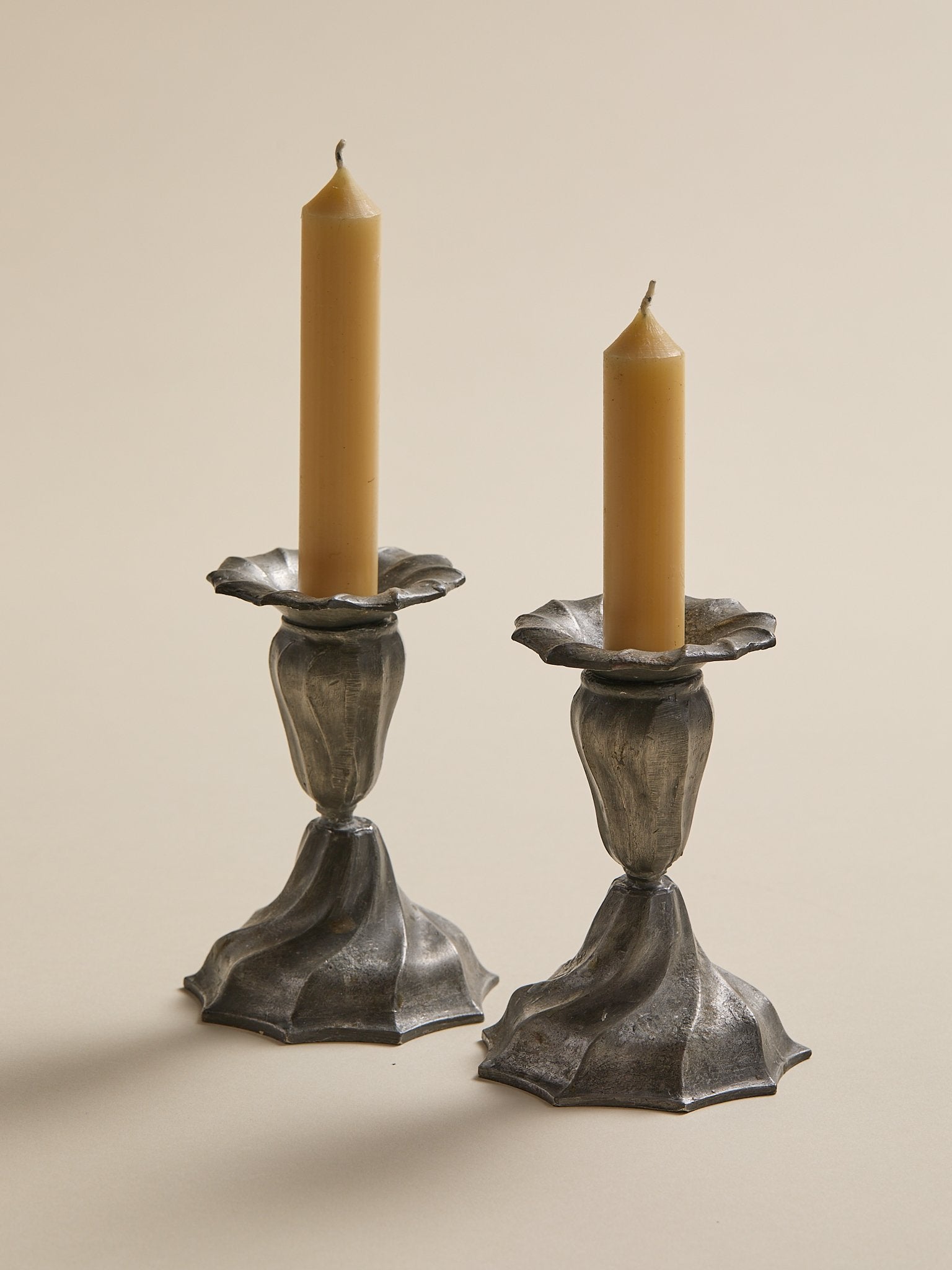 The Vintage Metal Twist Organic CandlesticksCandle HoldersMiscellanea, etc.