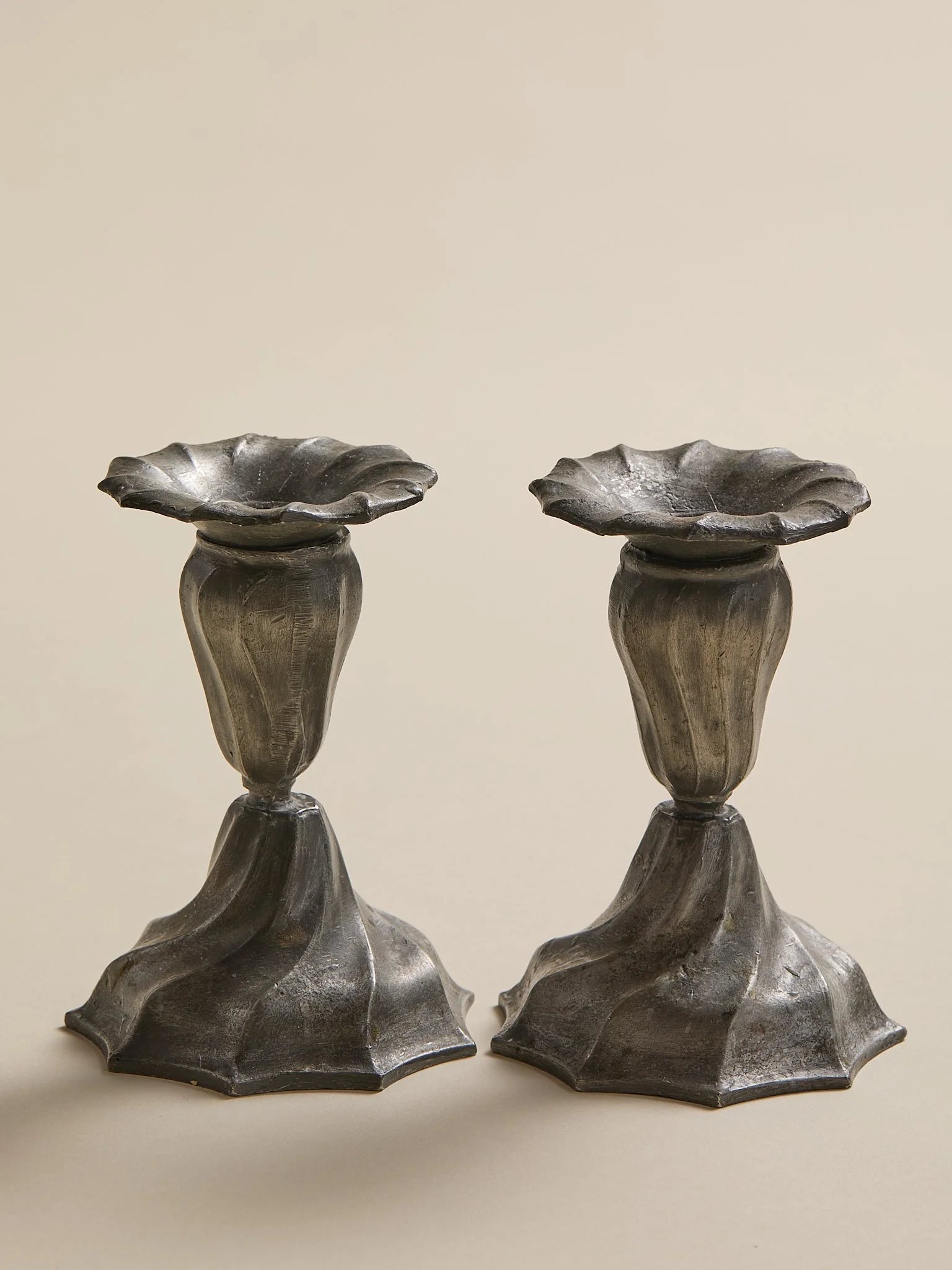The Vintage Metal Twist Organic CandlesticksCandle HoldersMiscellanea, etc.