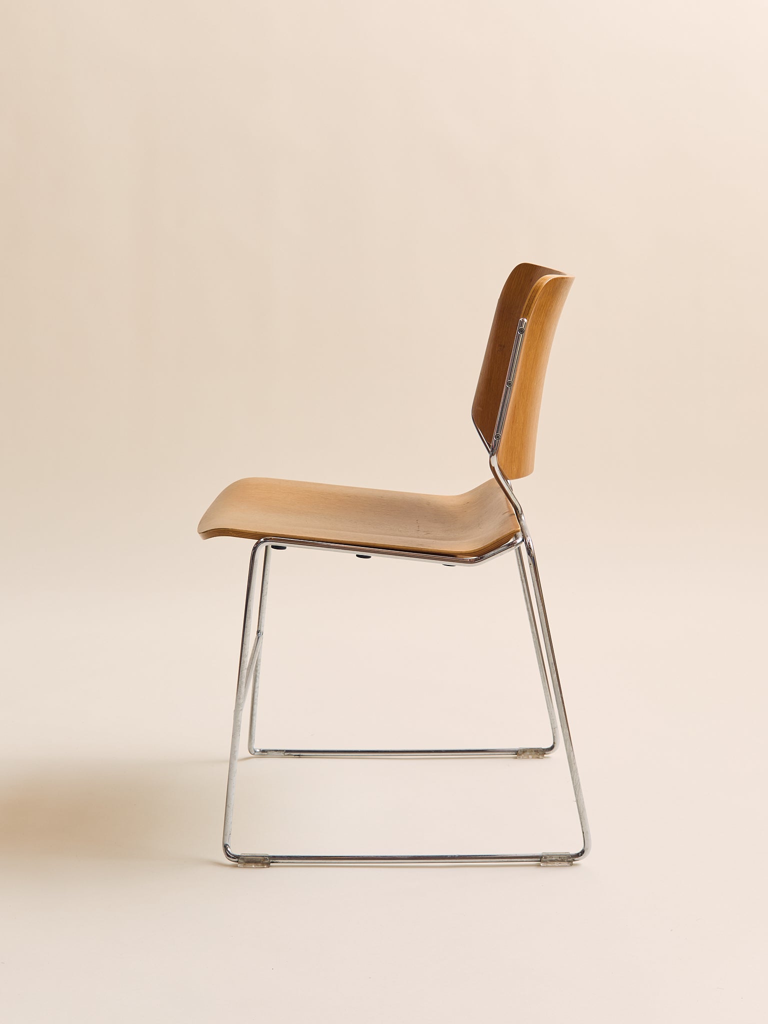 The Vintage Thomas Tolleson for Krueger "Matrix" Plywood Stacking Chair, Late 1960s–1970sSeatingMiscellanea, etc.