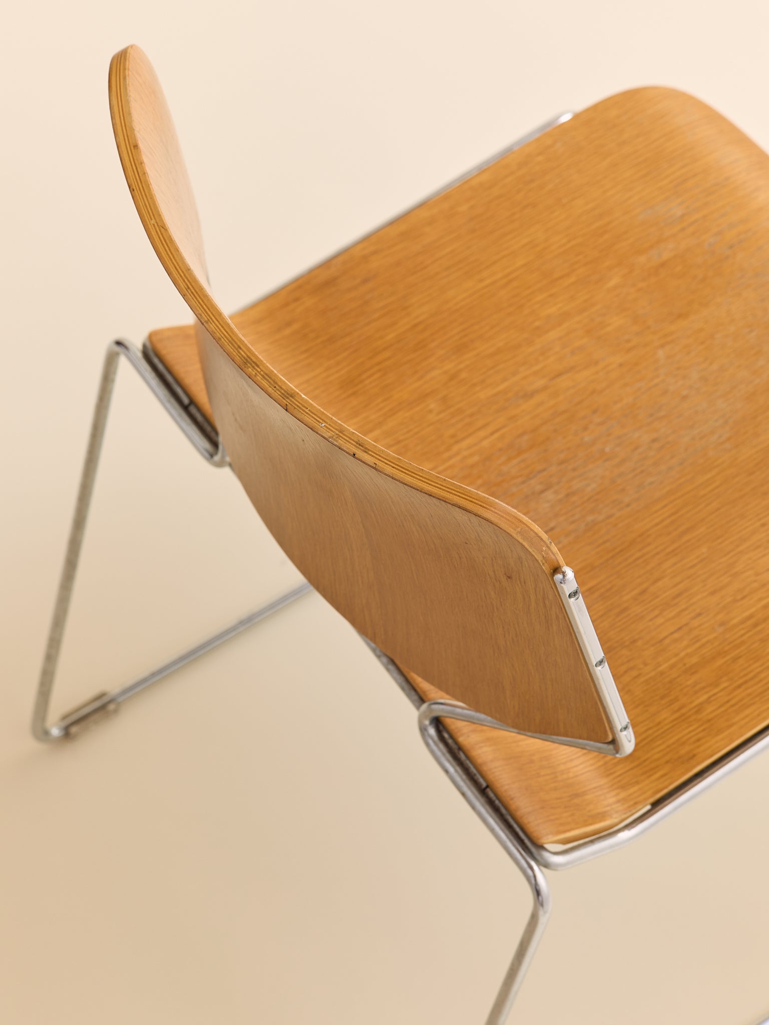 The Vintage Thomas Tolleson for Krueger "Matrix" Plywood Stacking Chair, Late 1960s–1970sSeatingMiscellanea, etc.