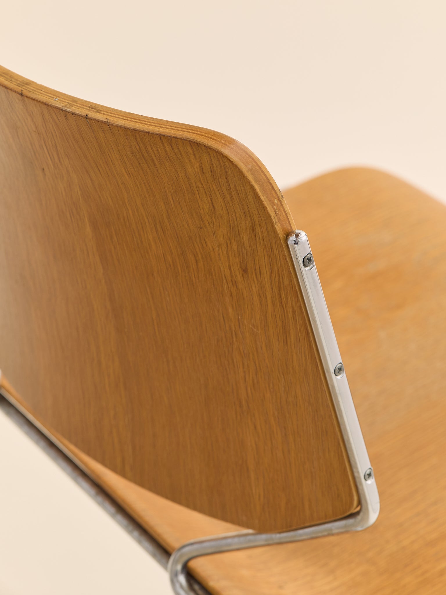 The Vintage Thomas Tolleson for Krueger "Matrix" Plywood Stacking Chair, Late 1960s–1970sSeatingMiscellanea, etc.