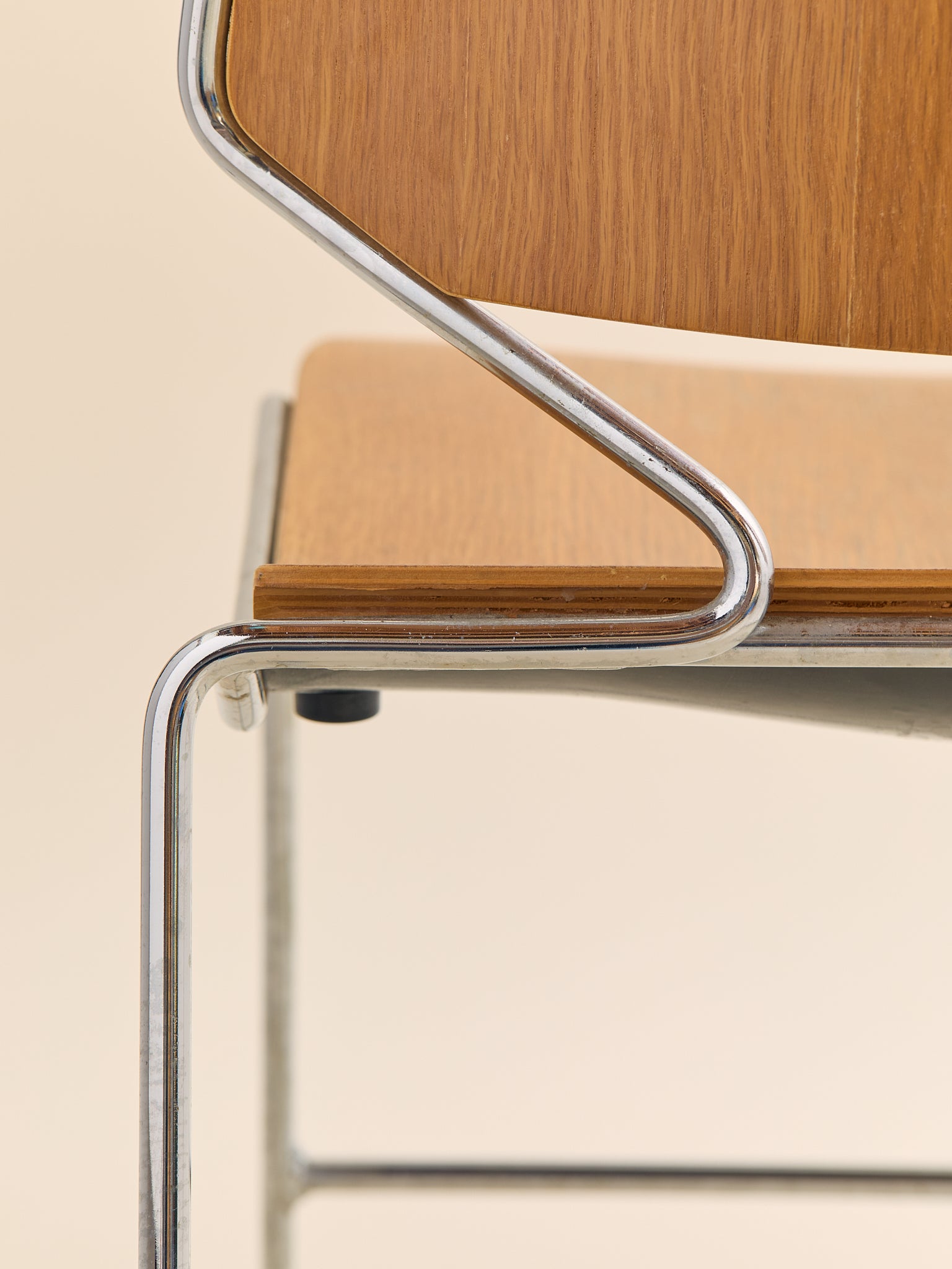 The Vintage Thomas Tolleson for Krueger "Matrix" Plywood Stacking Chair, Late 1960s–1970sSeatingMiscellanea, etc.