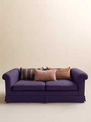 The Vintage Deep Plum Linen Down-filled LoveseatSeatingMiscellanea, etc.