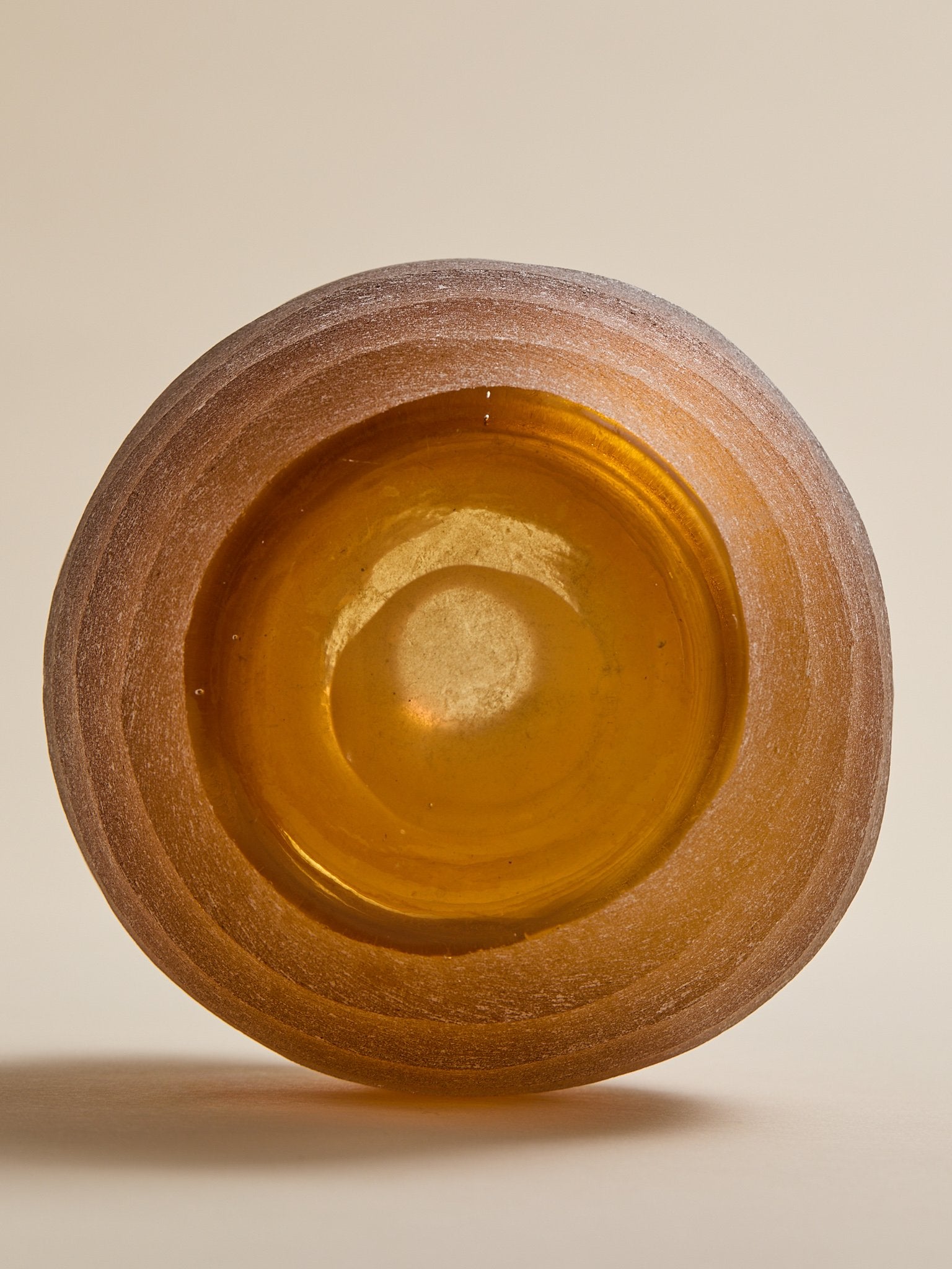 The Vintage Amber Etched Glass VaseVasesMiscellanea, etc.