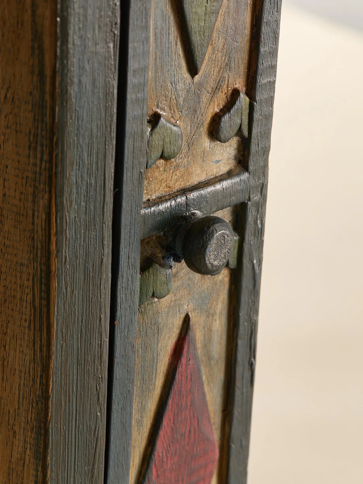 The Vintage Carved, Hand Painted Mirror Wall CabinetArtMiscellanea, etc.