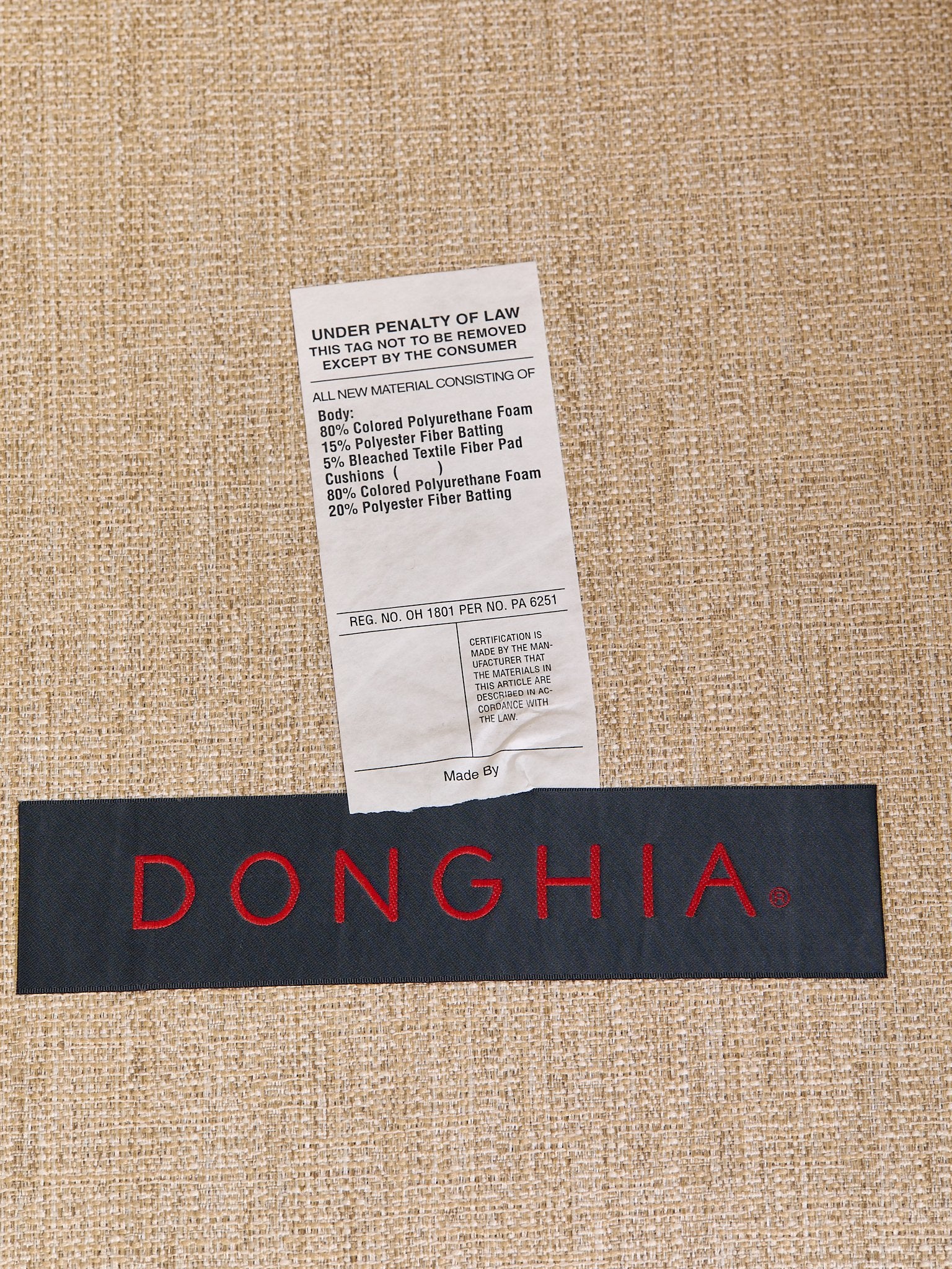 The Vintage Donghia Beige Armchair with Walnut FrameSeatingMiscellanea, etc.
