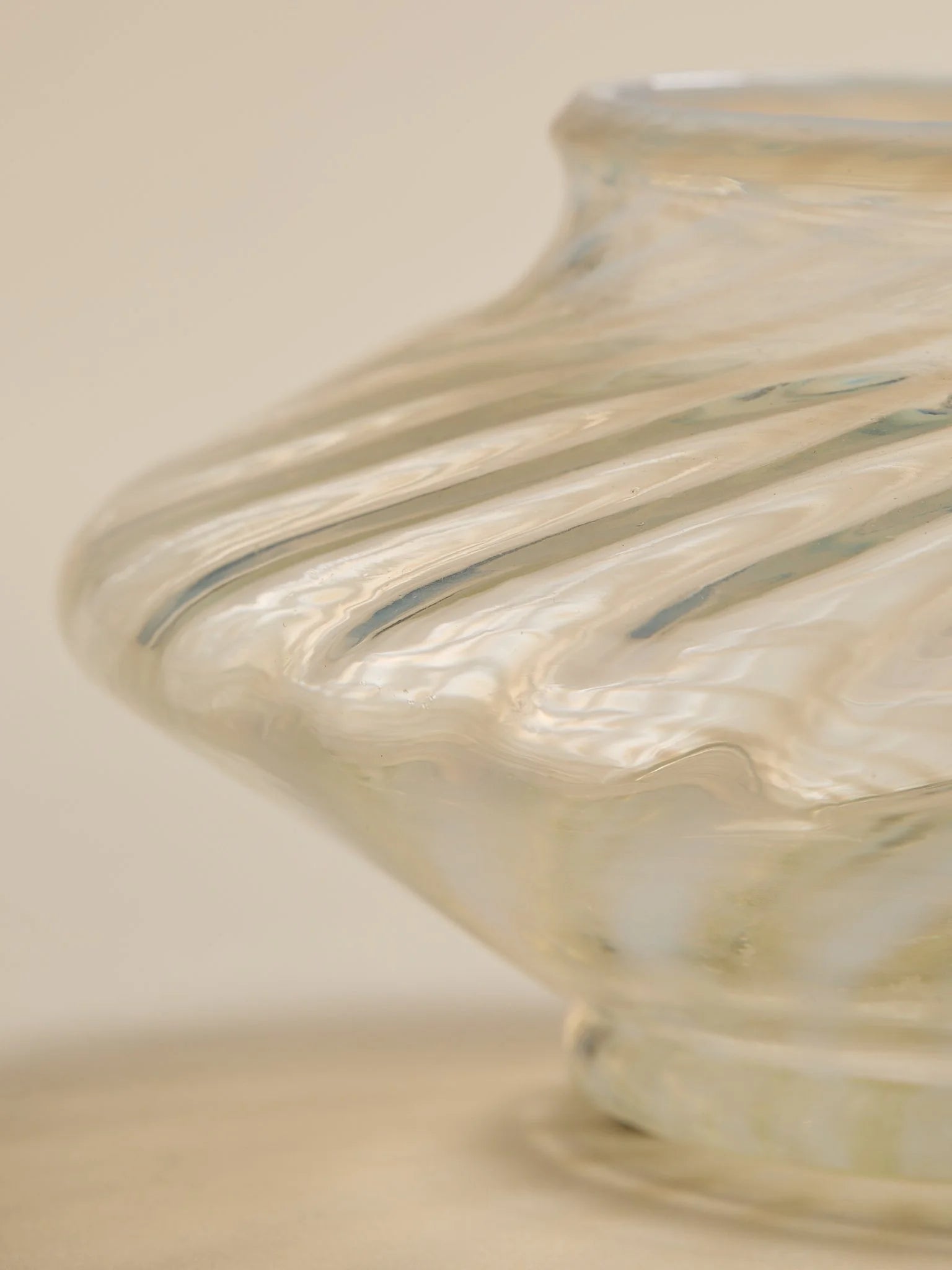 The Vintage Handblown Glass Swirl DishVasesMiscellanea, etc.