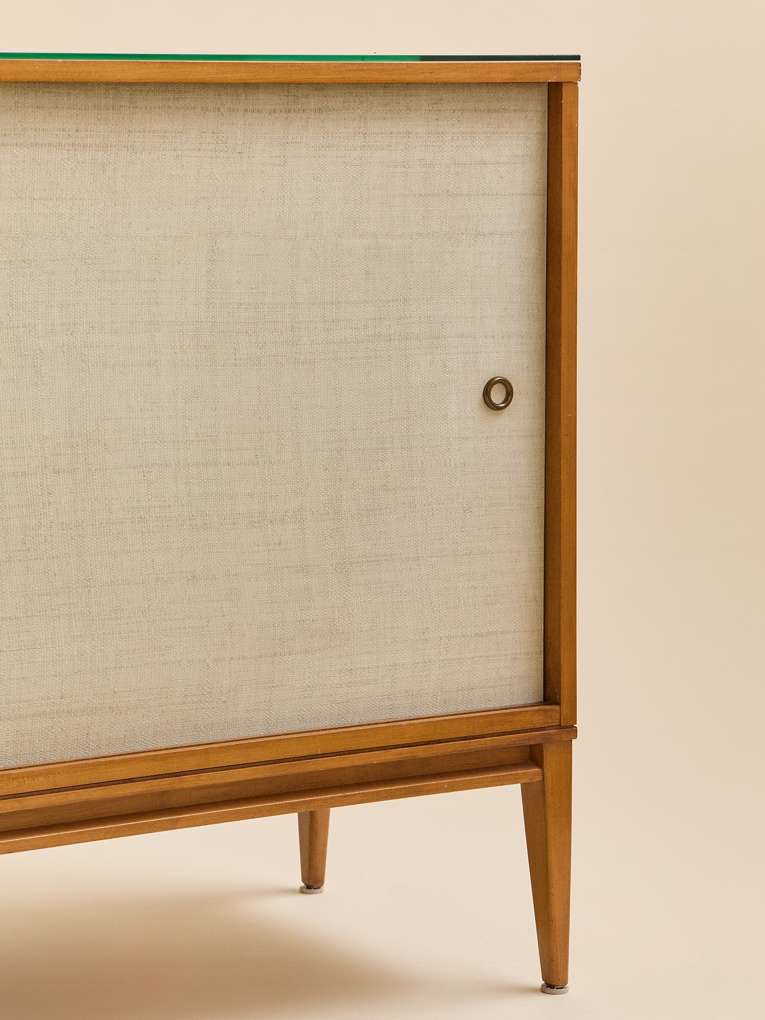 The Vintage Paul McCobb Planner Group "Winchester" Sideboard with Grasscloth DoorsCredenzas and SideboardsMiscellanea, etc.