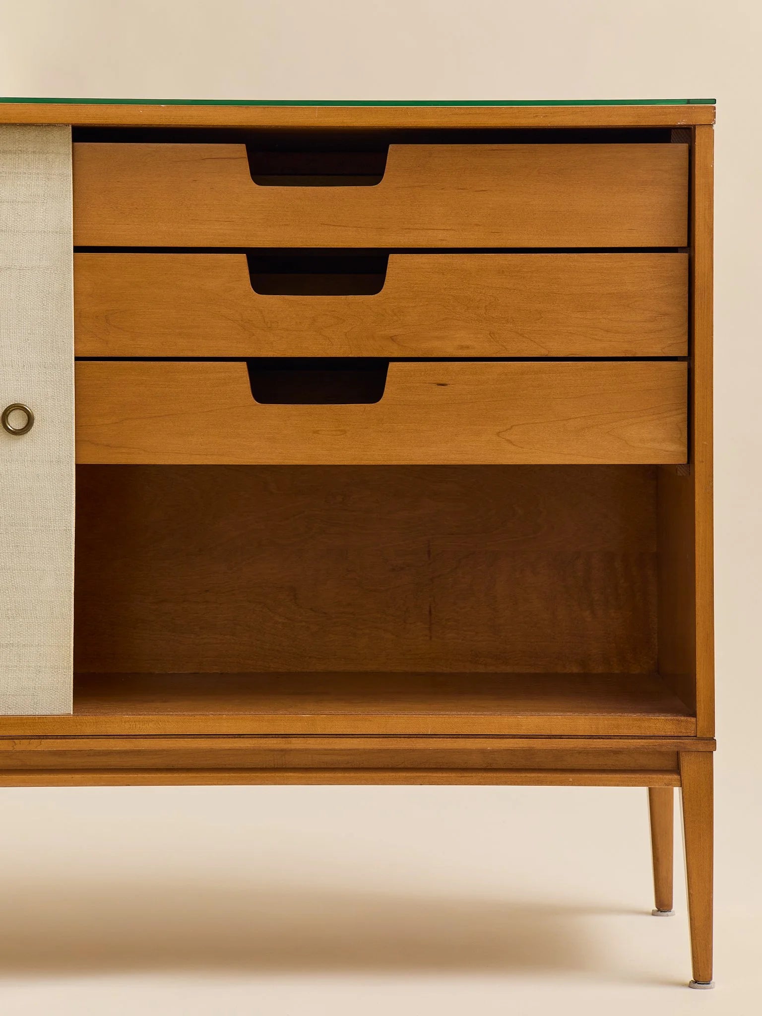 The Vintage Paul McCobb Planner Group "Winchester" Sideboard with Grasscloth DoorsCredenzas and SideboardsMiscellanea, etc.