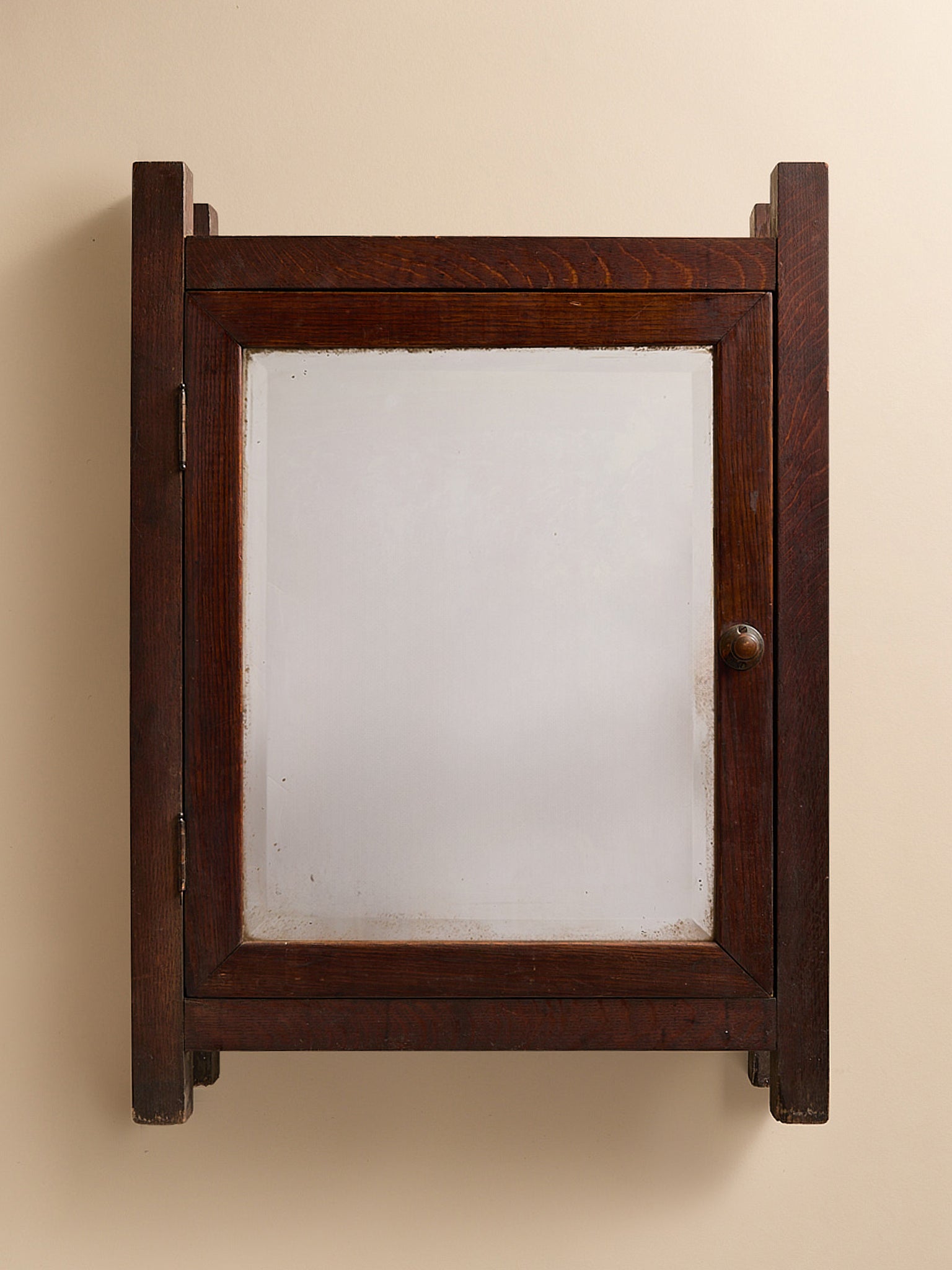 The Vintage Rustic Wood Mirrored CabinetArtMiscellanea, etc.